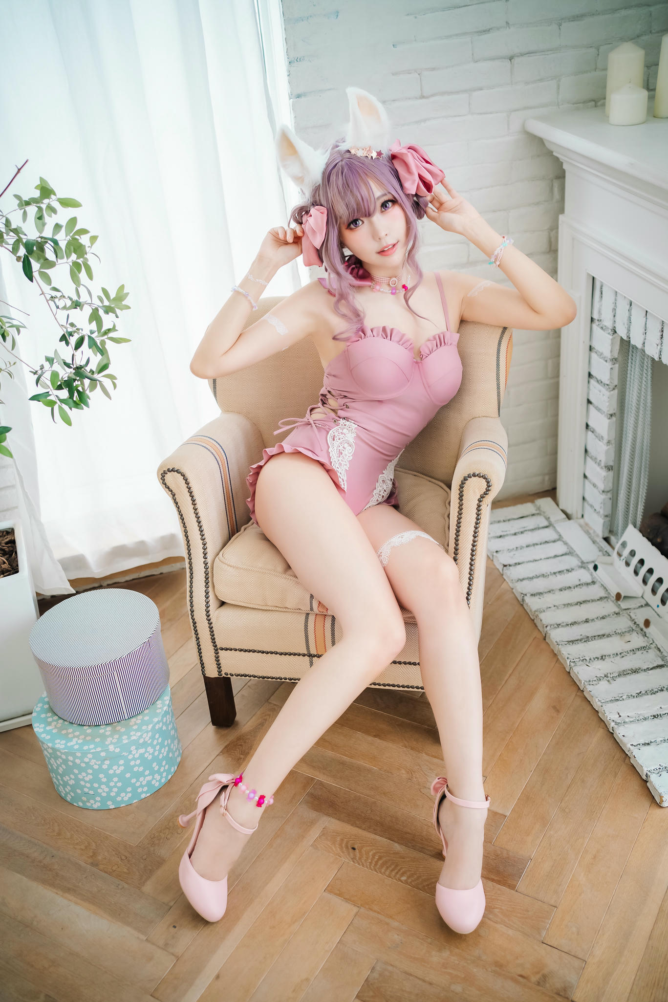ElyEE子 NO.087 Fluffy Summer pink [54P-214MB]_第1集