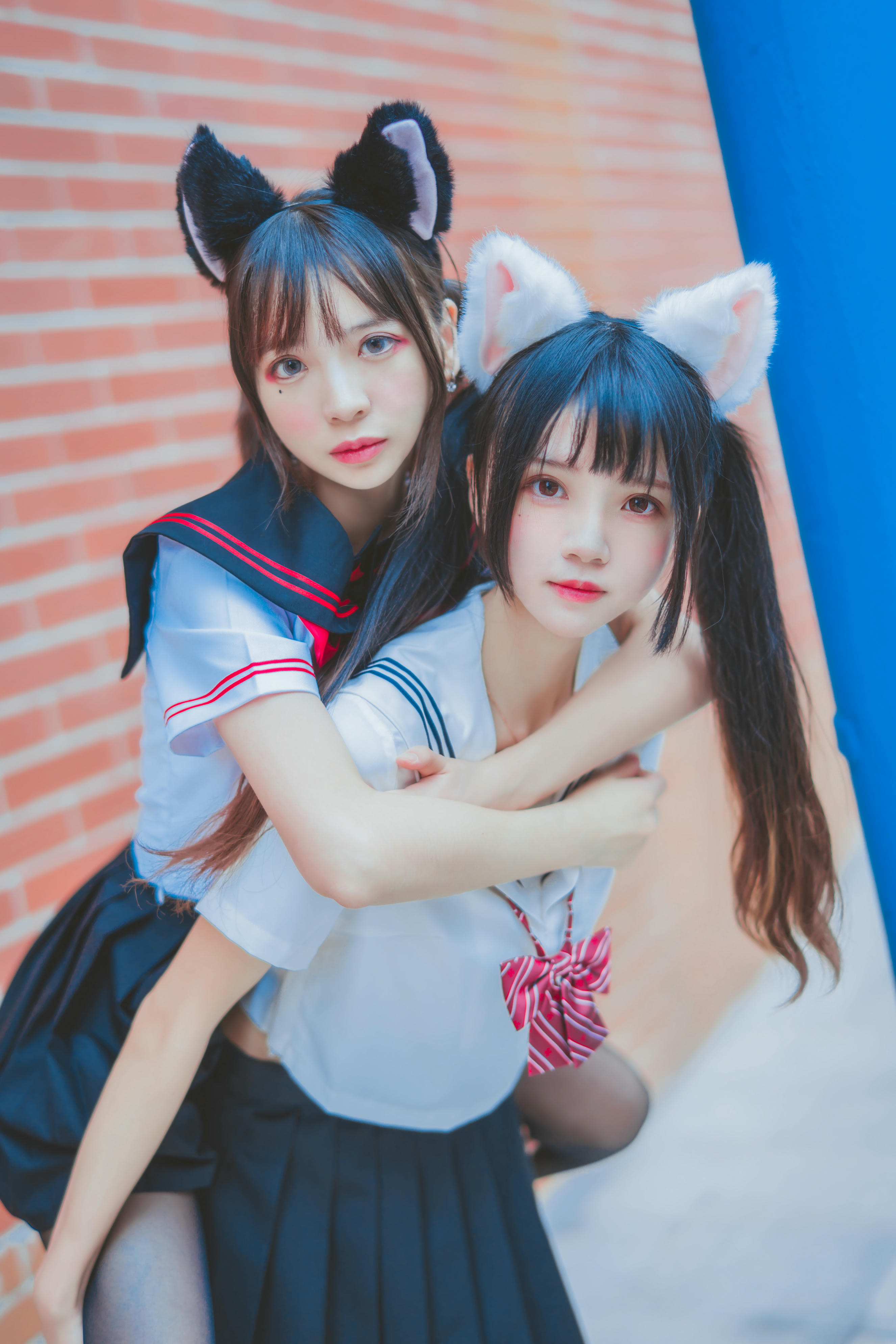 疯猫ss NO.012 &桜桃喵 JK百合2 [33P-393MB]_第1集