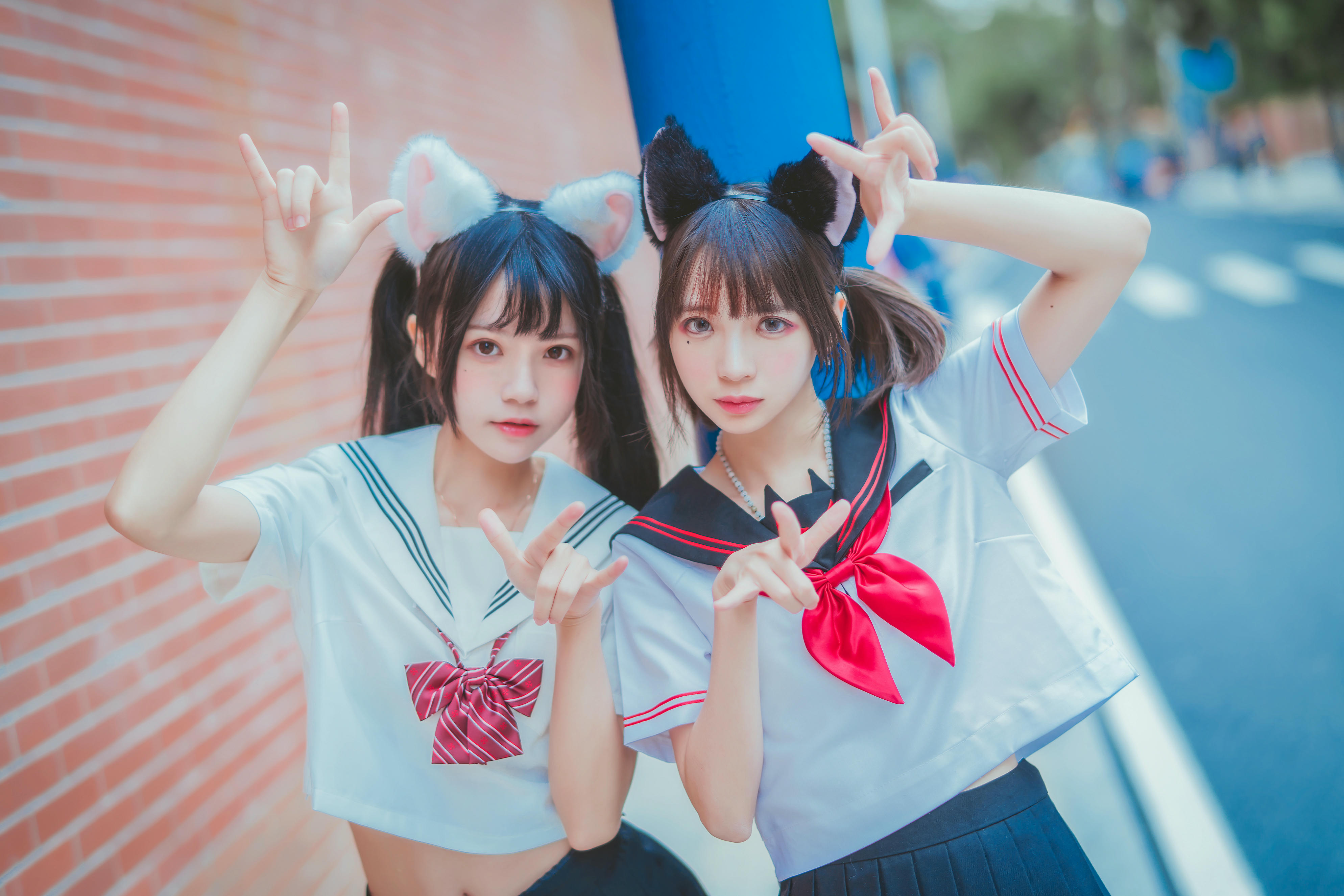 疯猫ss NO.012 &桜桃喵 JK百合2 [33P-393MB]_第2集