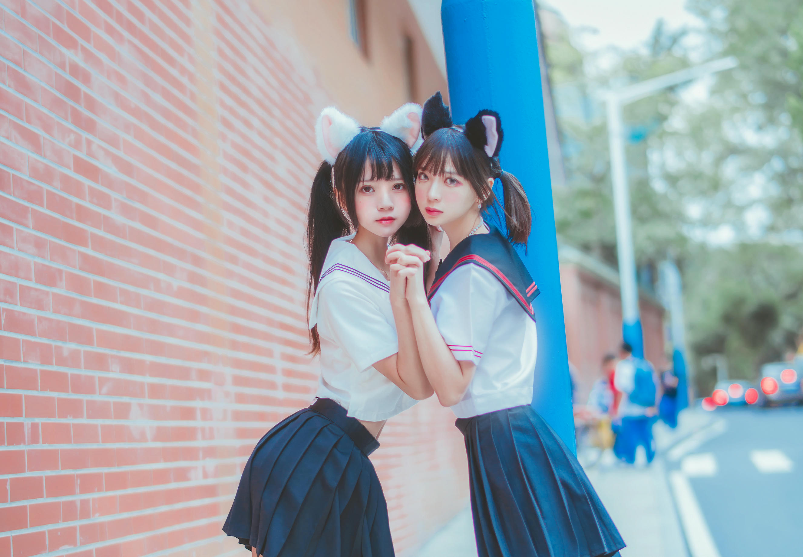 疯猫ss NO.012 &桜桃喵 JK百合2 [33P-393MB]_第2集