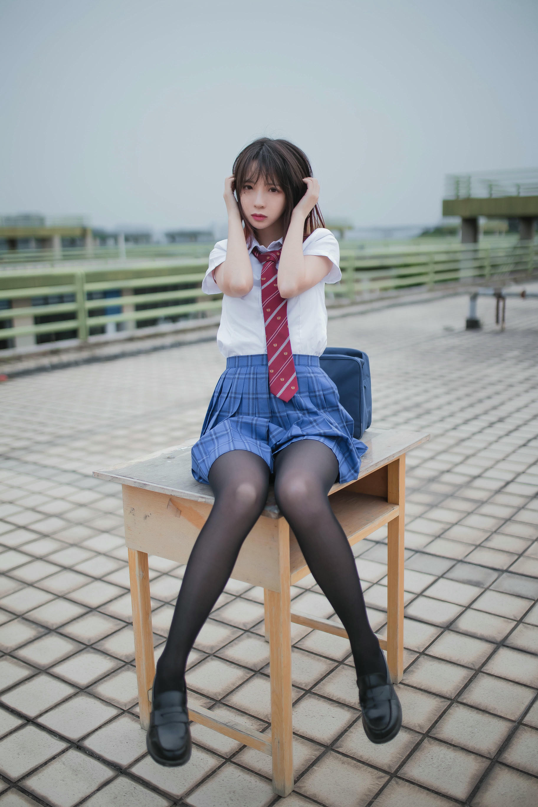 疯猫ss NO.128 天台JK_第2集