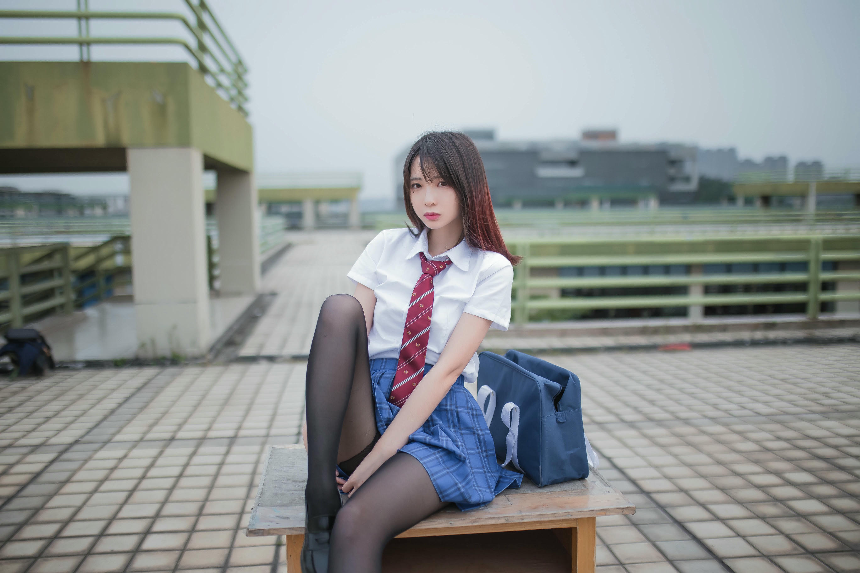 疯猫ss NO.128 天台JK_第2集