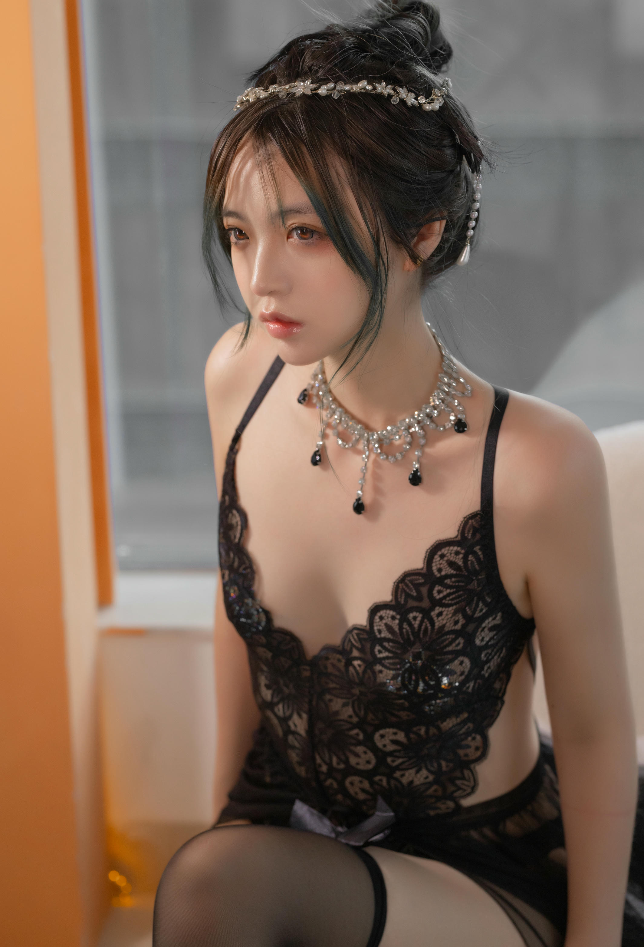 疯猫ss NO.158 2022夏日限定A本 黑裙子 扎头发 [20P-322MB]_第1集