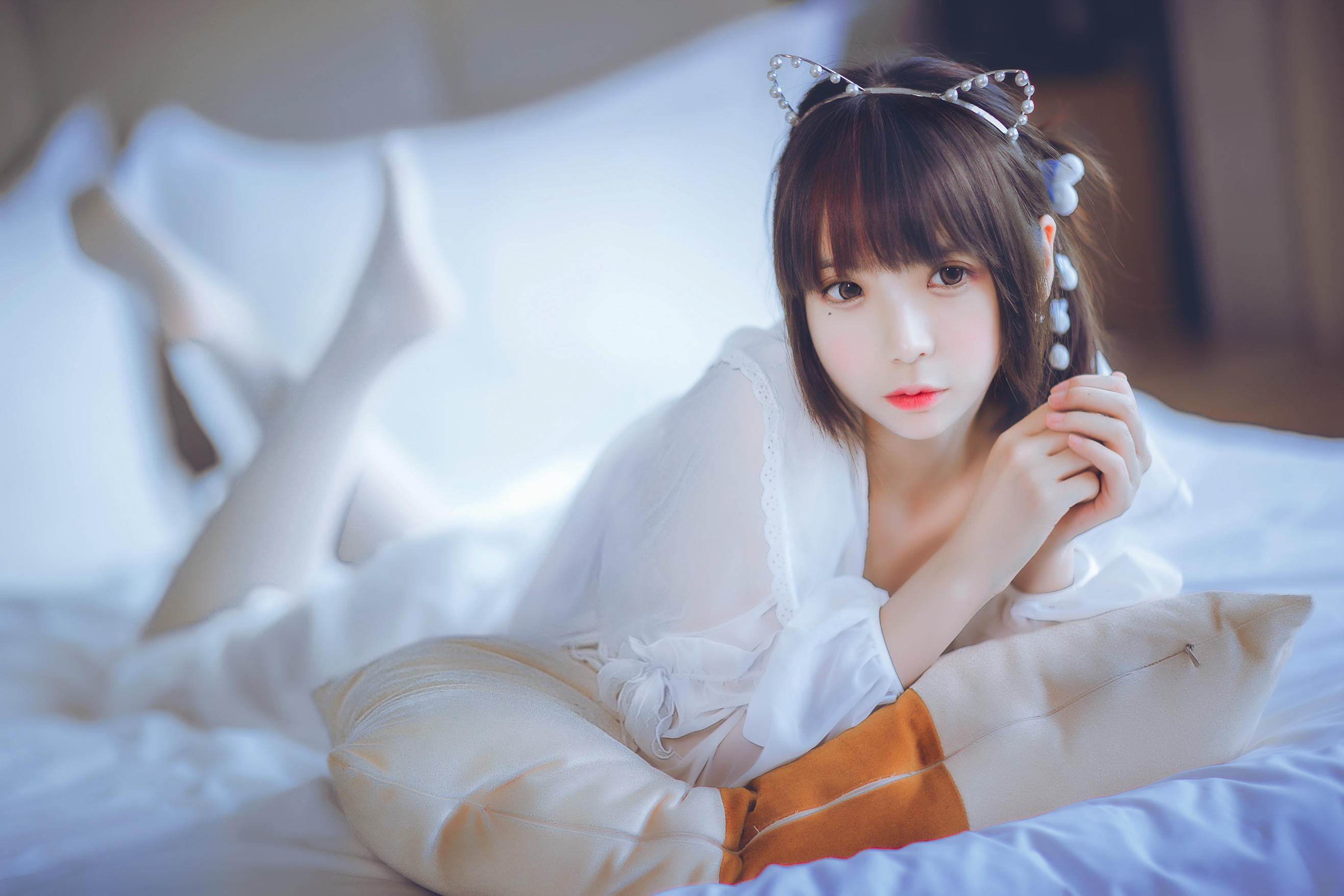 疯猫ss NO.002 白色睡衣 [24P-182MB]_第1集