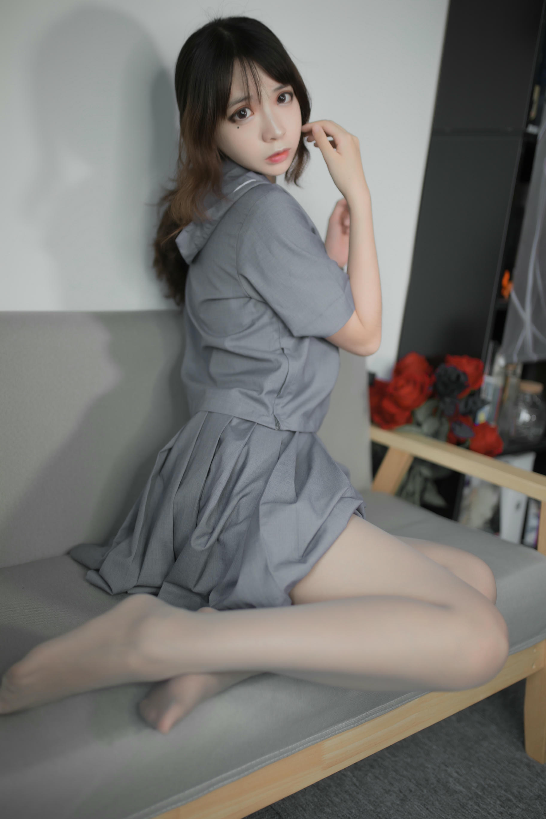 疯猫ss NO.033 蓝灰JK [29P-180MB]_第1集