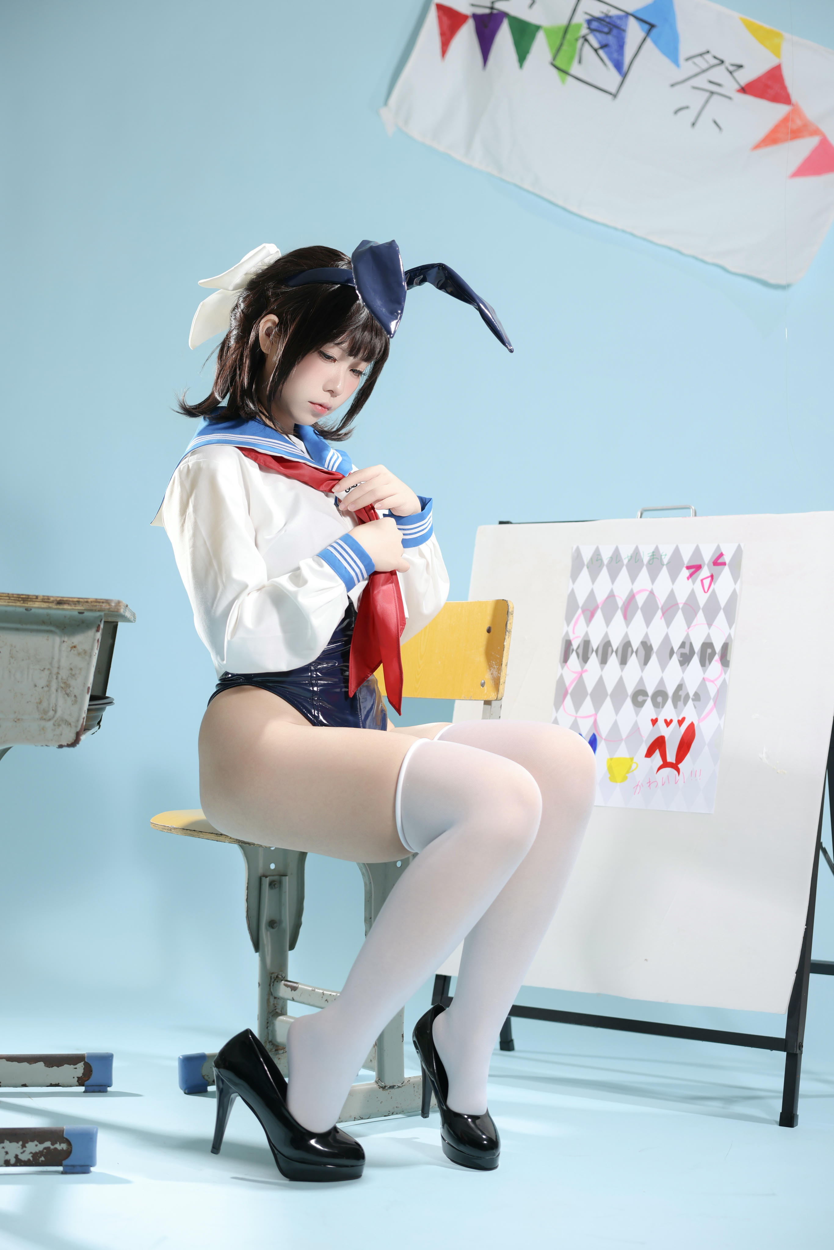 G44不会受伤 NO.120 水手服兔女郎咖啡厅 [27P-350MB]_第1集