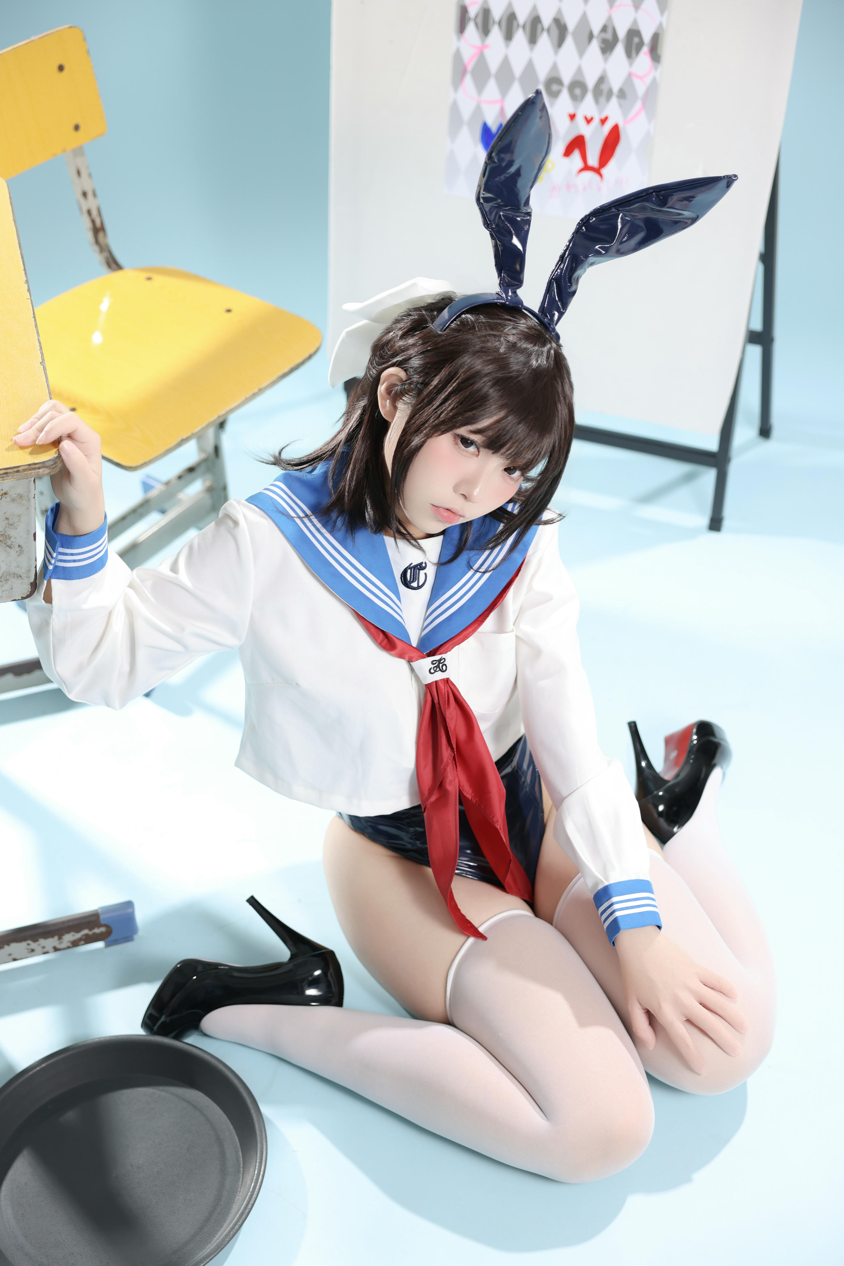 G44不会受伤 NO.120 水手服兔女郎咖啡厅 [27P-350MB]_第2集