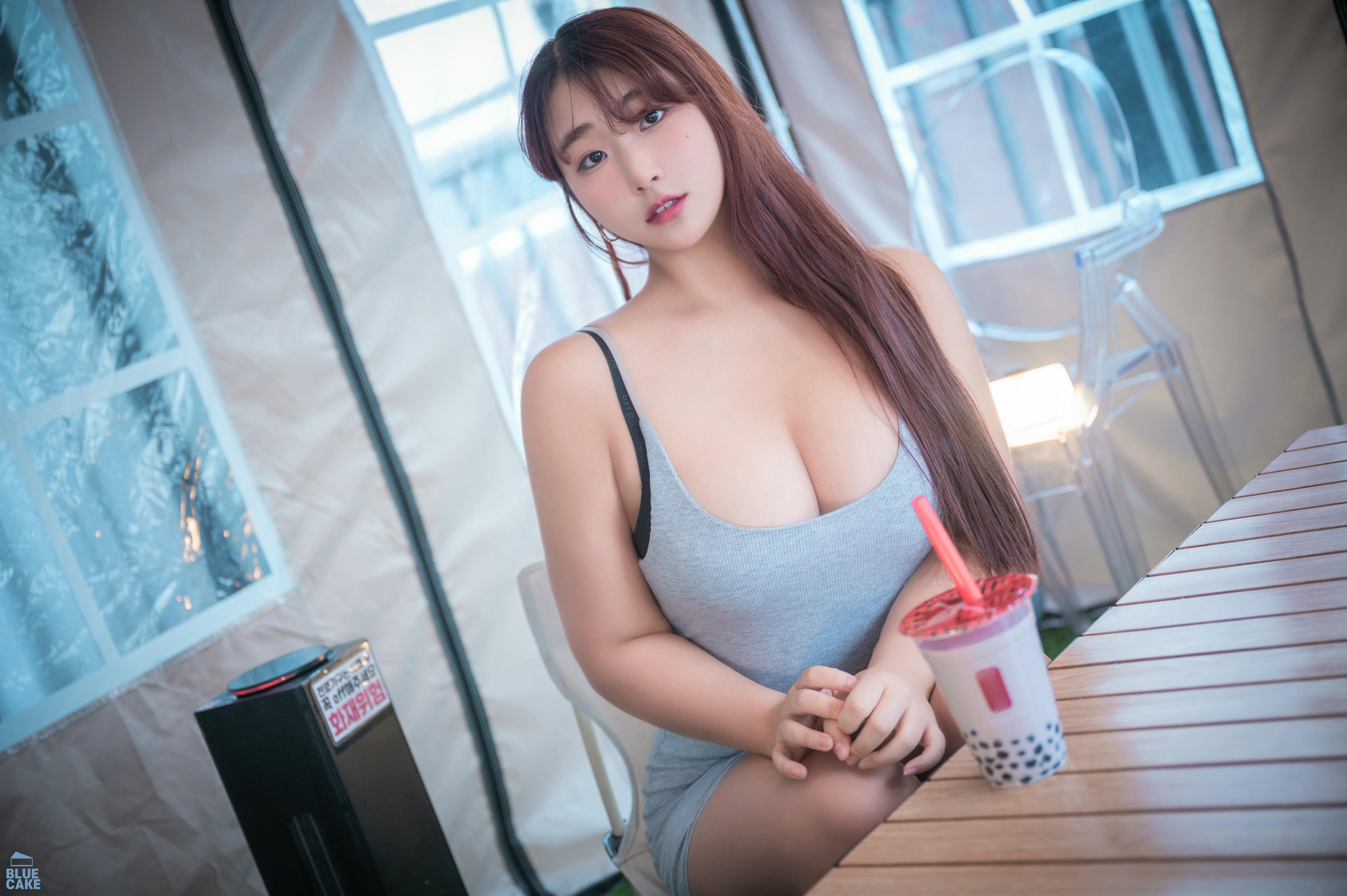 GguBbu NO.010 BLUECAKE Bubble Tea Challenge [155P-1.57GB]-A_第1集
