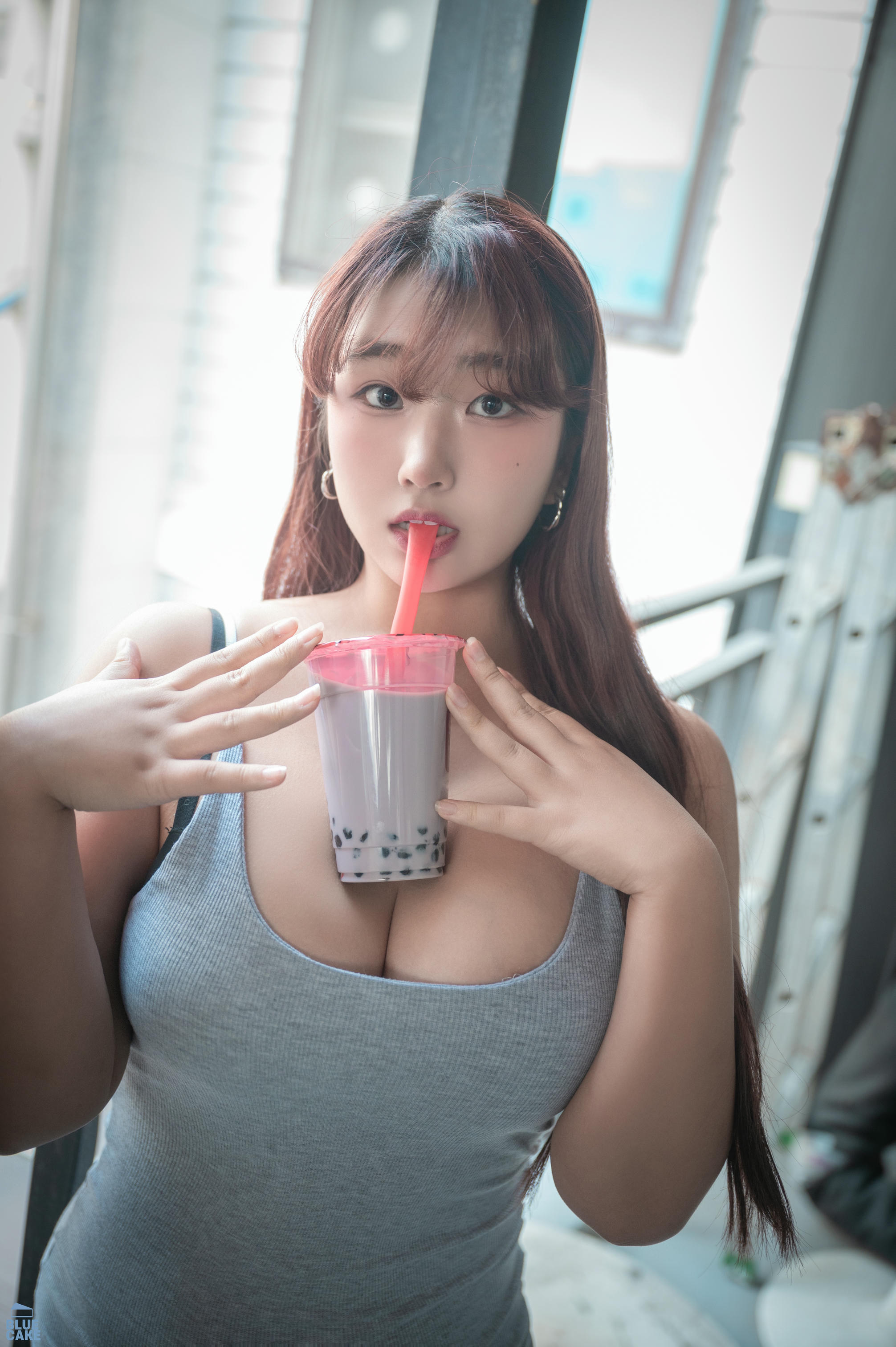 GguBbu NO.010 BLUECAKE Bubble Tea Challenge [155P-1.57GB]-A_第1集