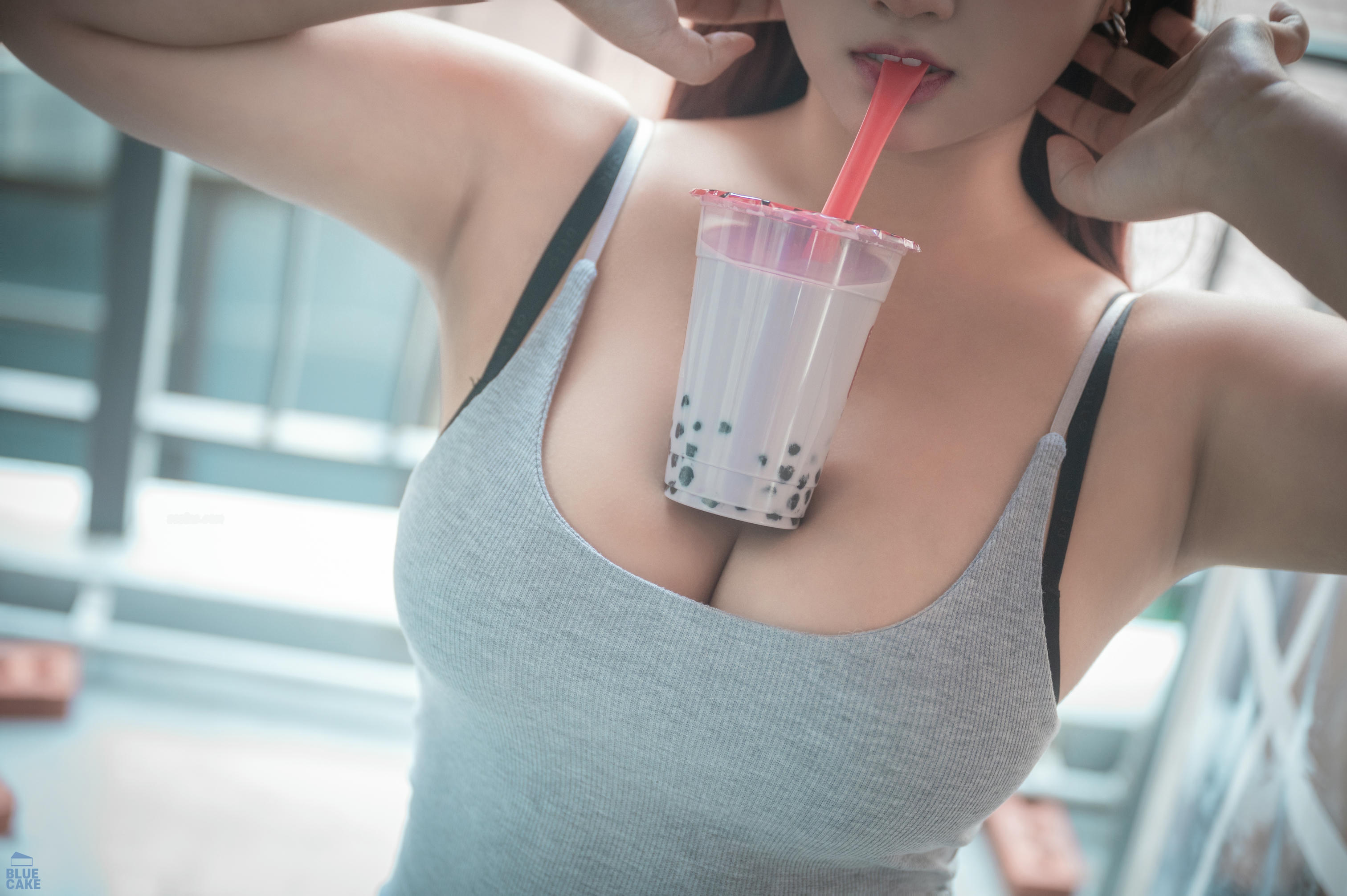 GguBbu NO.010 BLUECAKE Bubble Tea Challenge [155P-1.57GB]-A_第1集