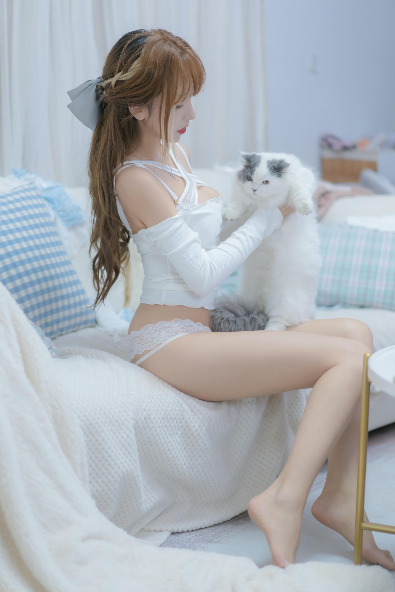 过期米线线喵 NO.114 我和猫 [90P-114MB]_第1集