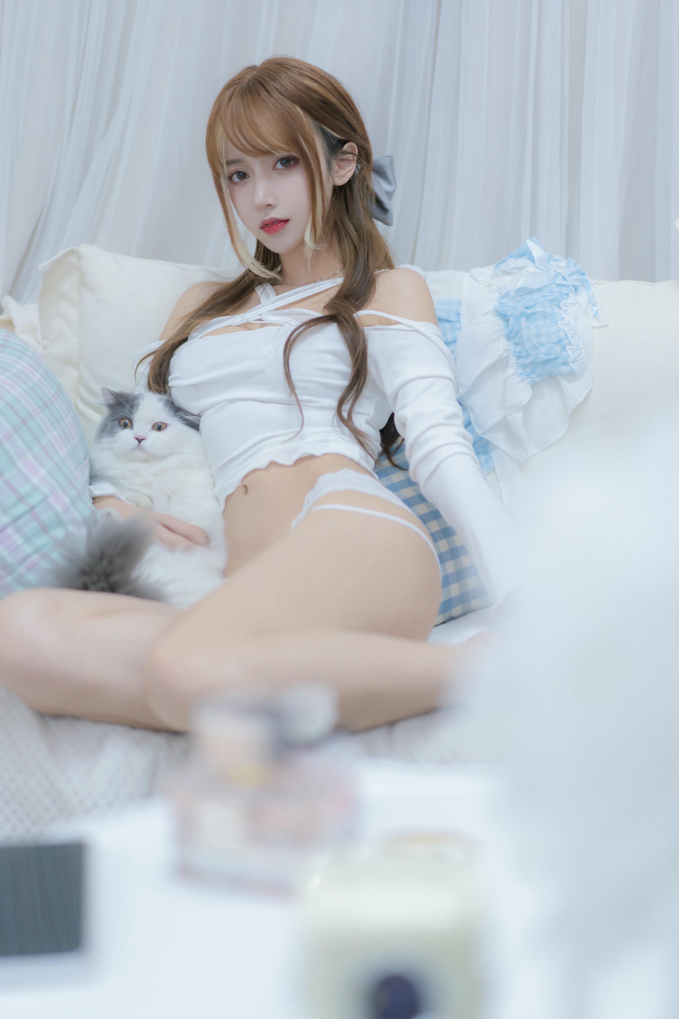 过期米线线喵 NO.114 我和猫 [90P-114MB]_第1集