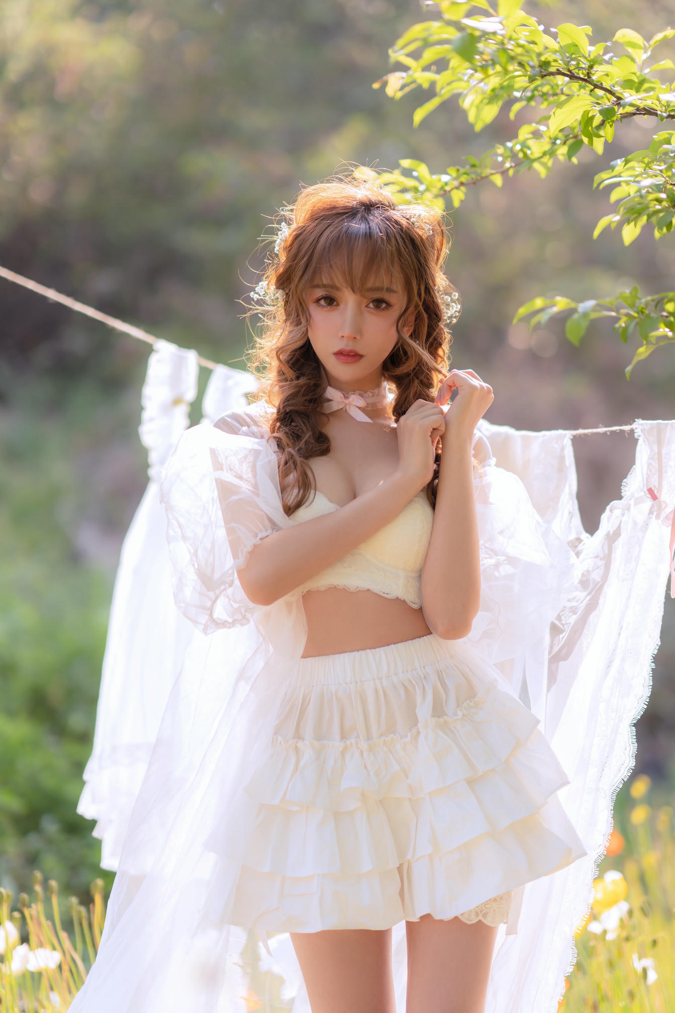 过期米线线喵 NO.122 夏日限定 – 晒衣服 [41P-76MB]_第1集