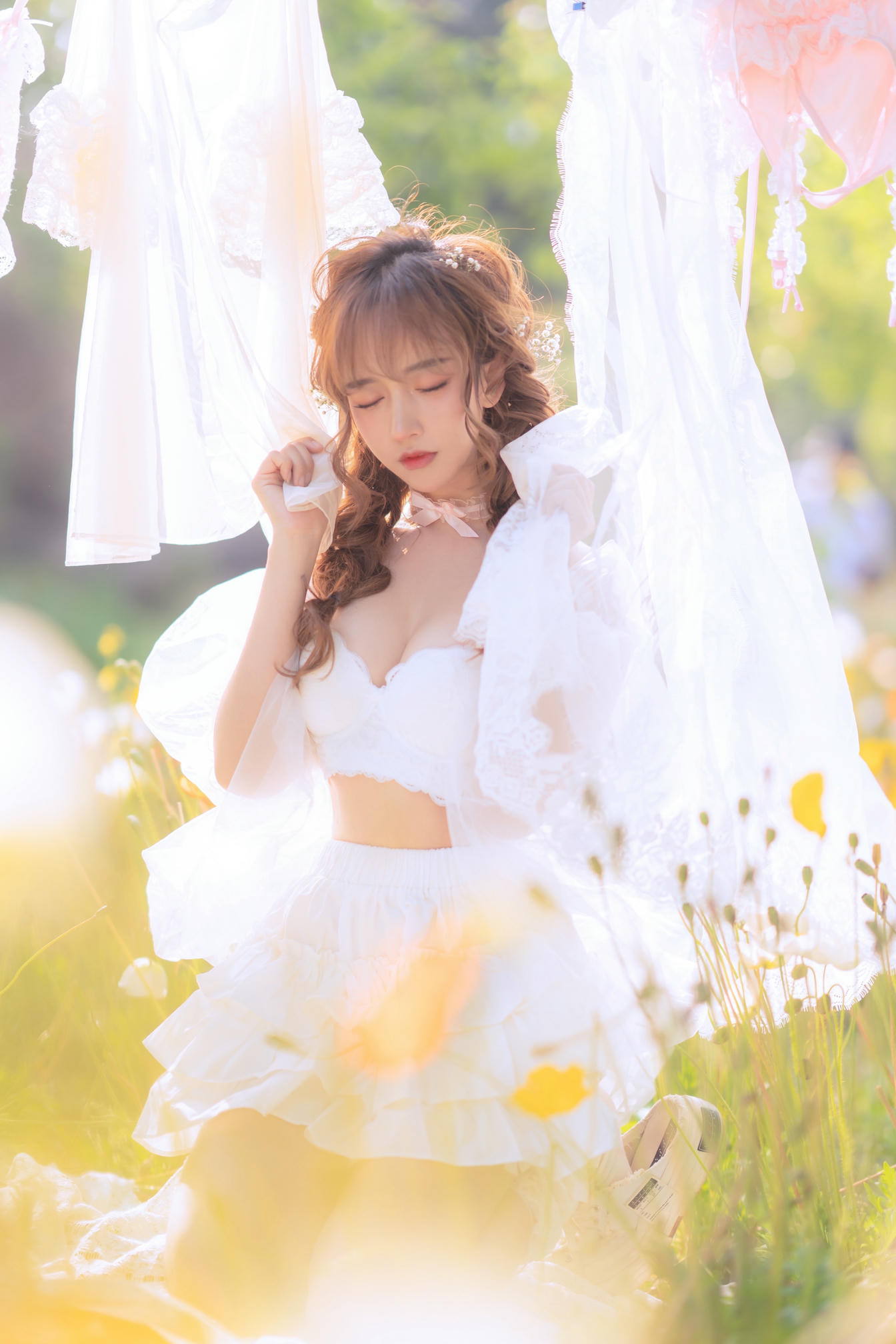 过期米线线喵 NO.122 夏日限定 – 晒衣服 [41P-76MB]_第1集