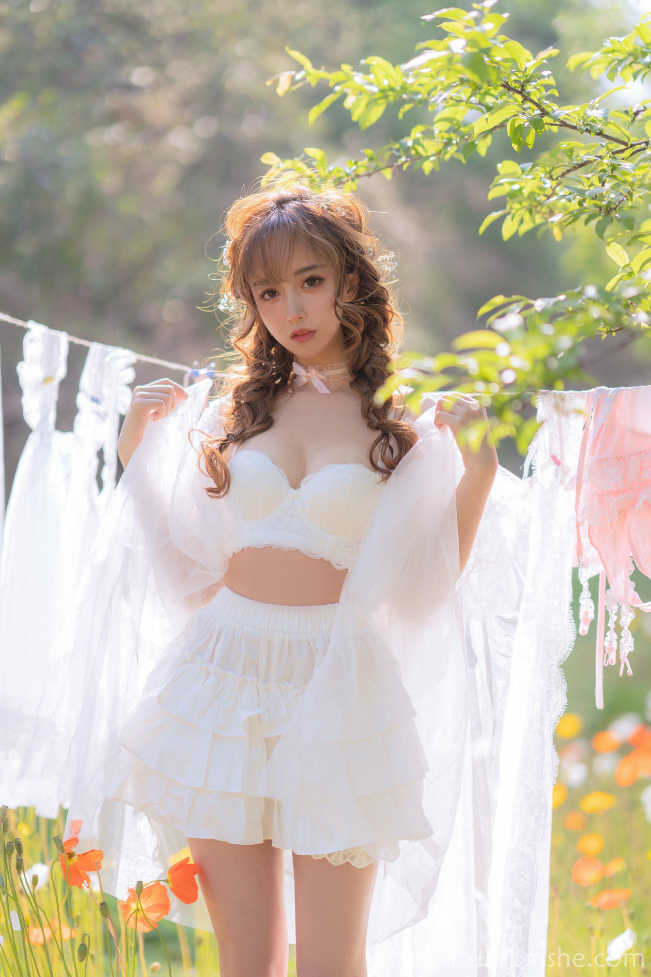 过期米线线喵 NO.122 夏日限定 – 晒衣服 [41P-76MB]_第1集