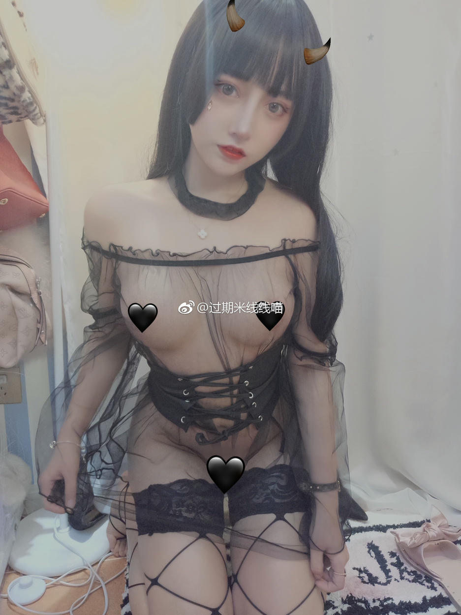 过期米线线喵 NO.016 黑纱 [36P-53MB]_第1集