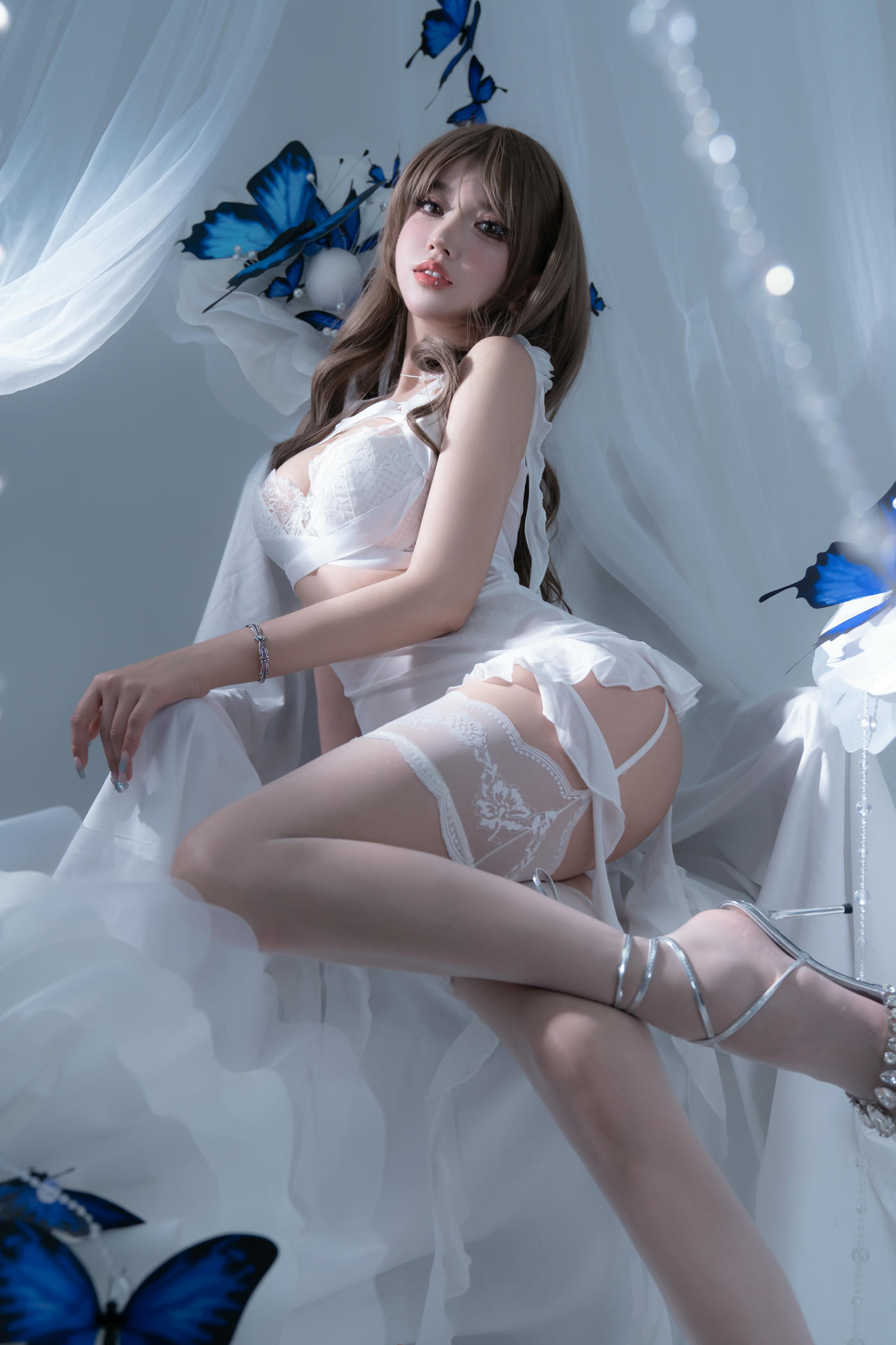 过期米线线喵 NO.164 电子蝴蝶 [52P 359MB]_第1集