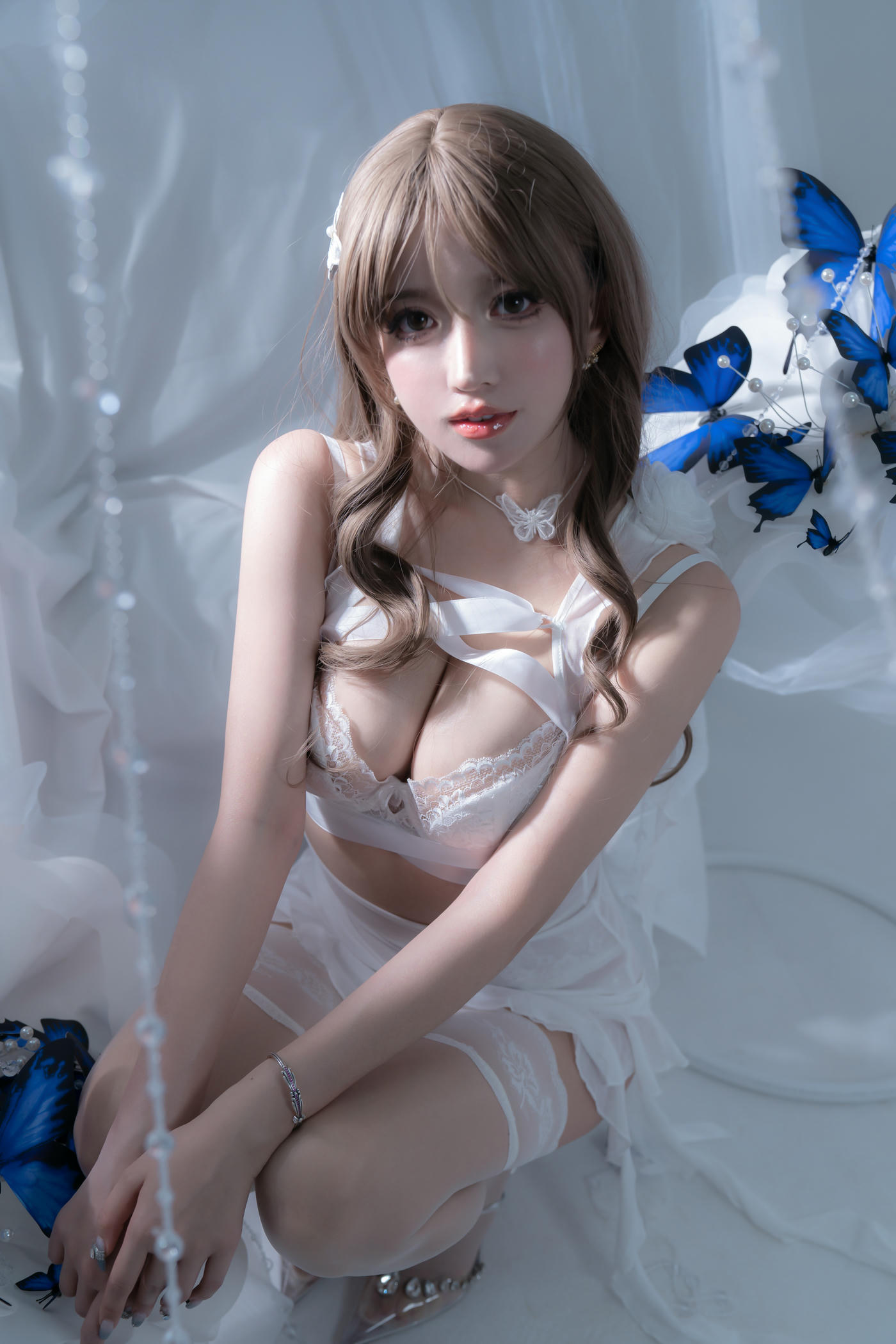 过期米线线喵 NO.164 电子蝴蝶 [52P 359MB]_第1集