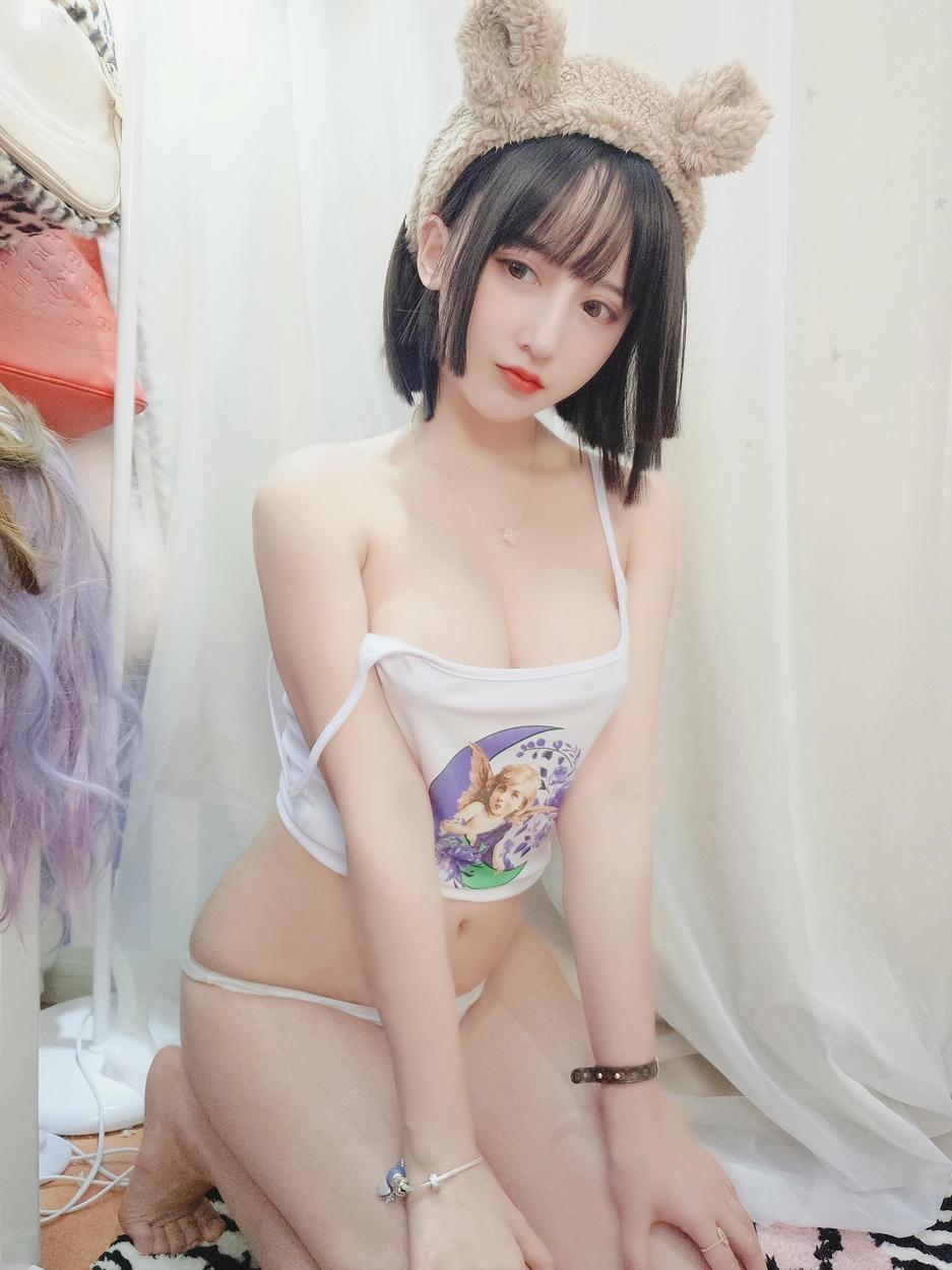 过期米线线喵 NO.043 白色吊带 [36P-69MB]_第2集