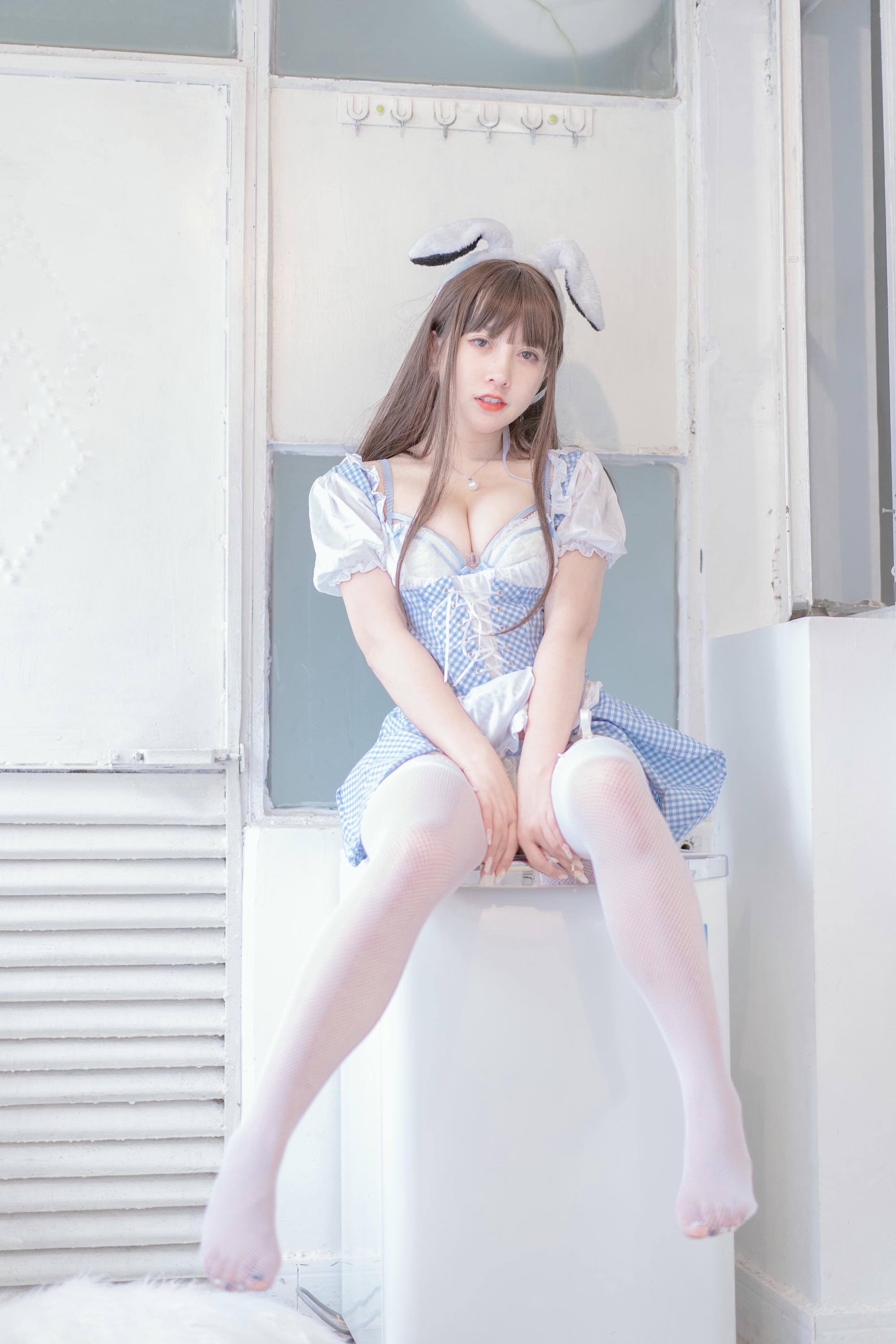 过期米线线喵 NO.046 蓝白 [55P-106MB]_第3集