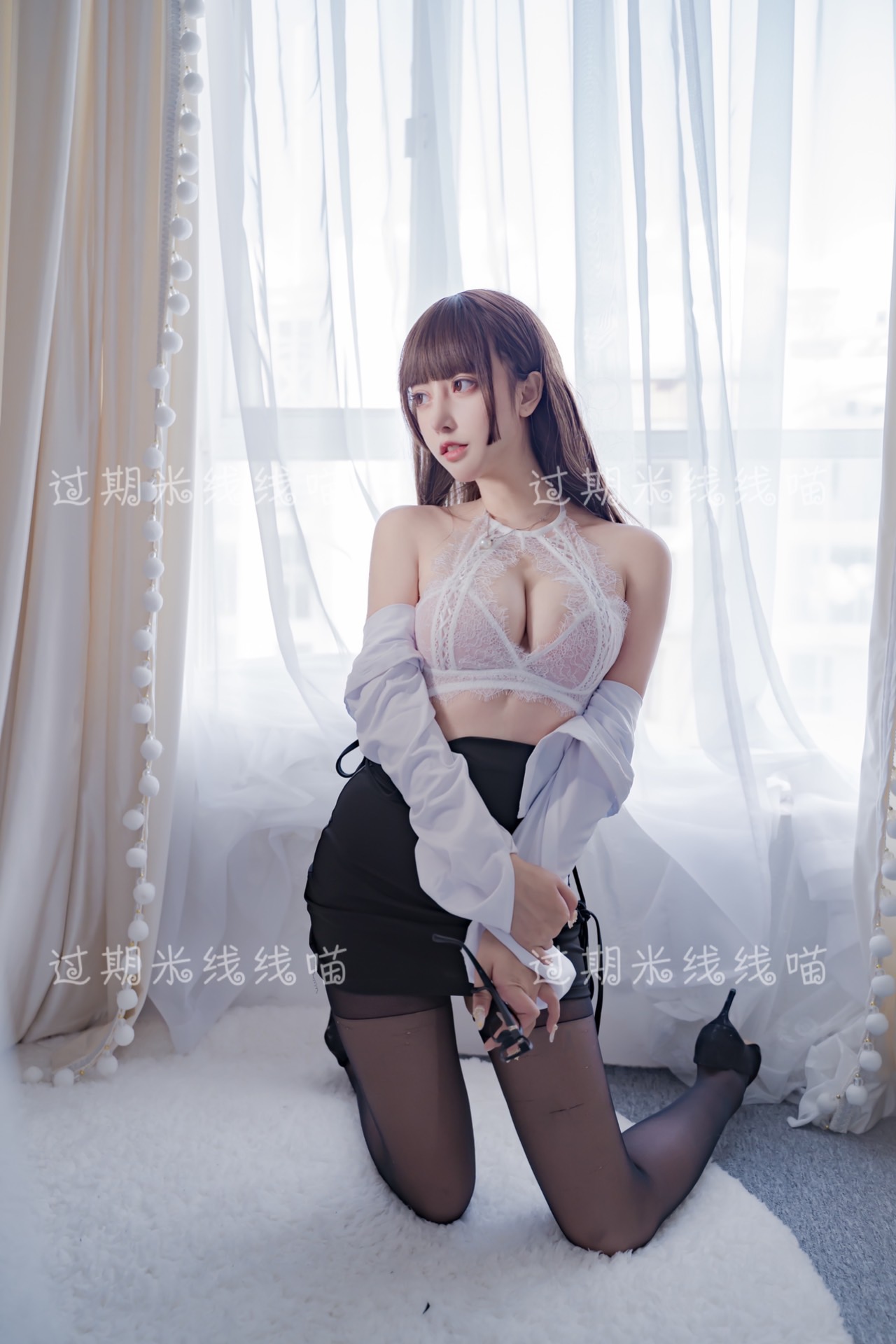 过期米线线喵 NO.047 白色 [40P-9MB]_第1集