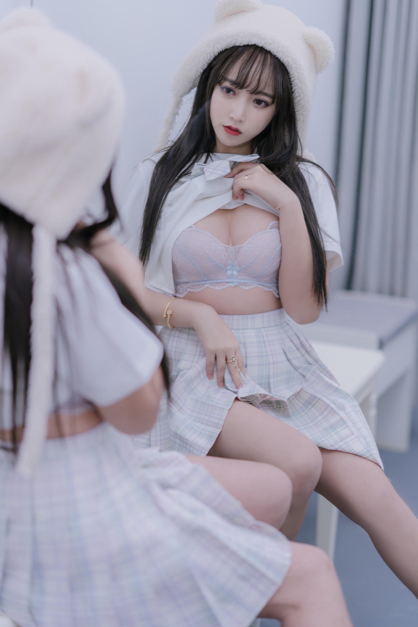 过期米线线喵 NO.070 天台JK [58P-86MB]_第1集
