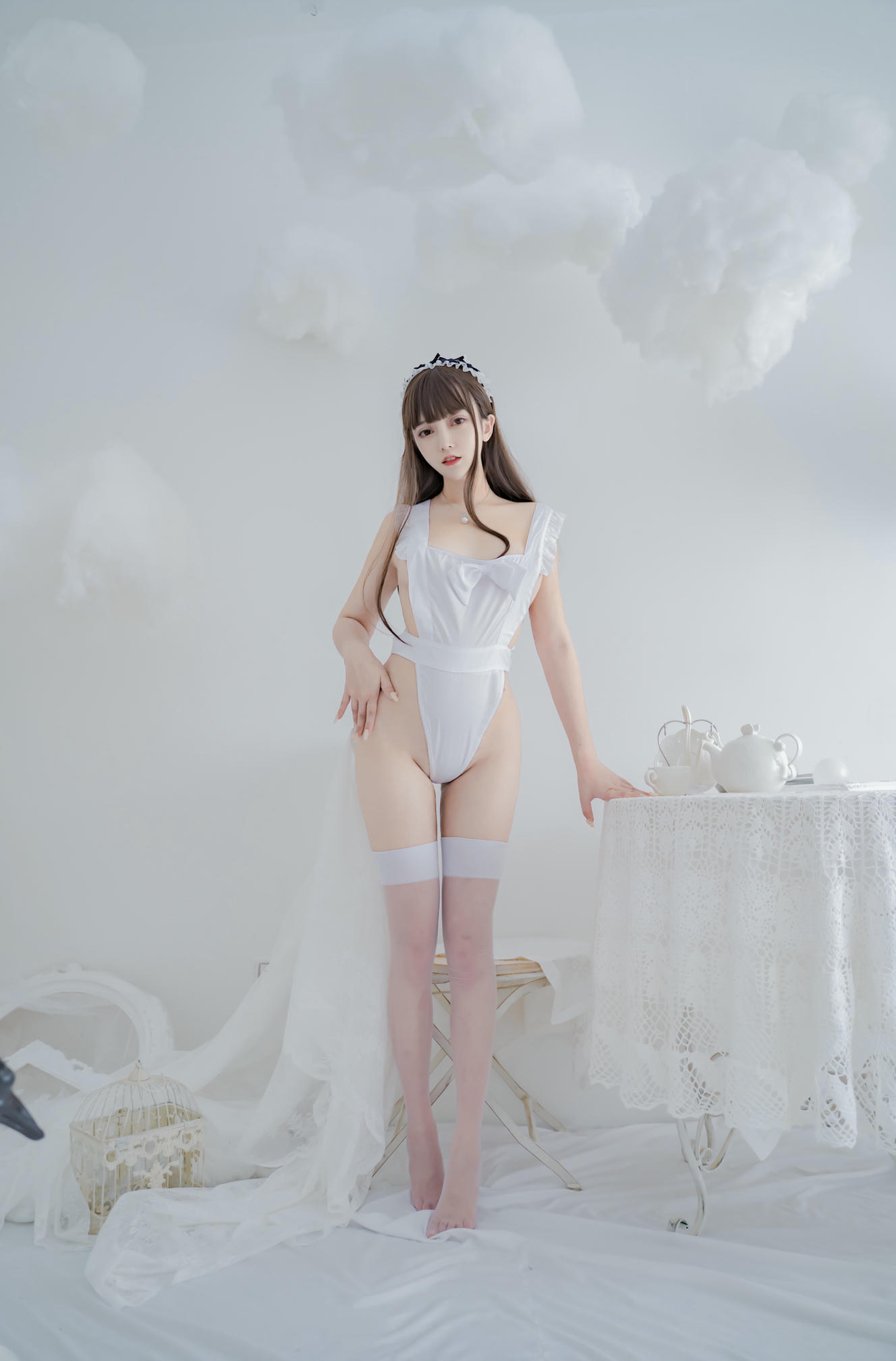 过期米线线喵 NO.080 连体围裙 [31P-61MB]_第1集