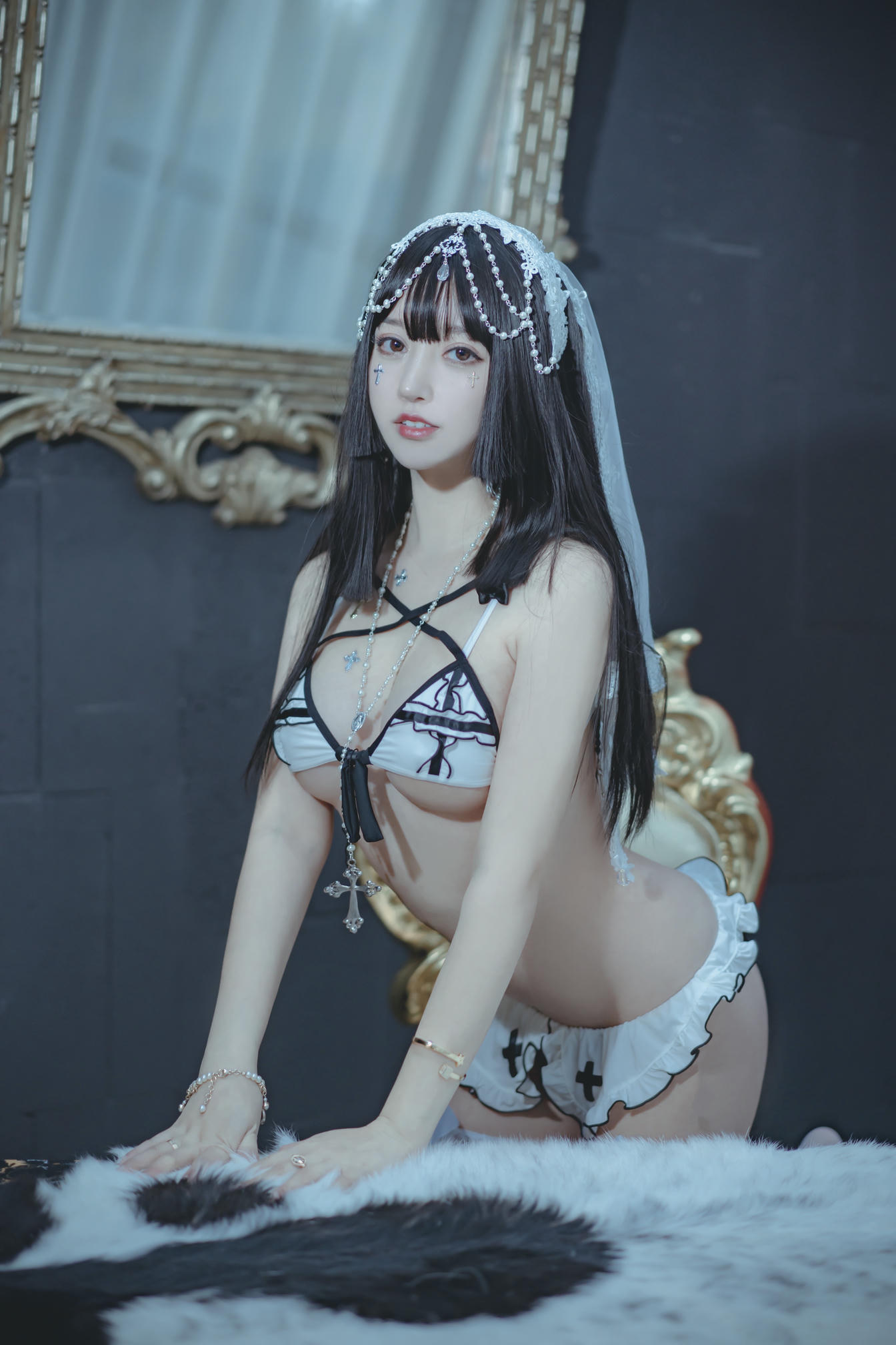 过期米线线喵 NO.087 修女 [53P-81MB]_第1集
