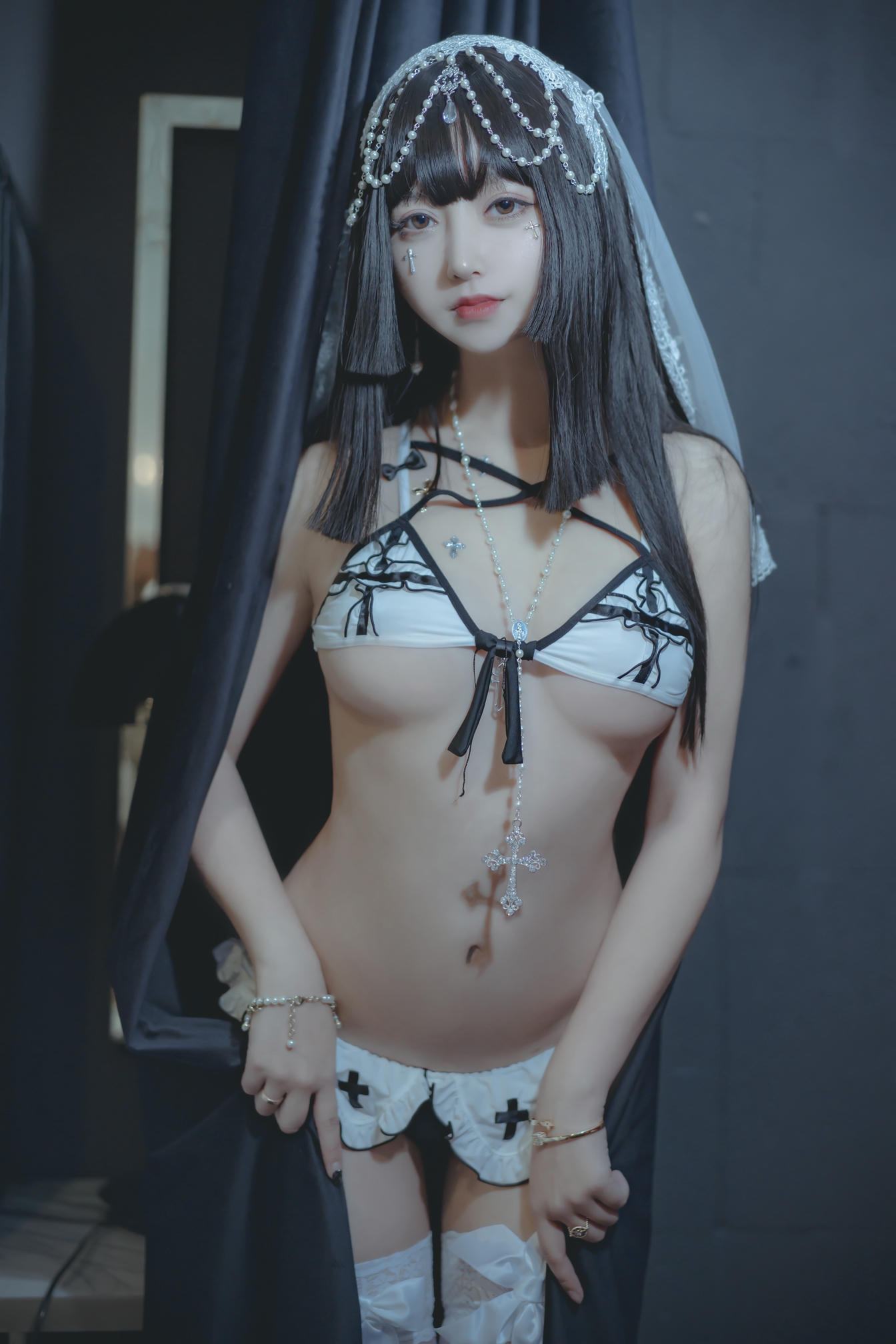 过期米线线喵 NO.087 修女 [53P-81MB]_第2集