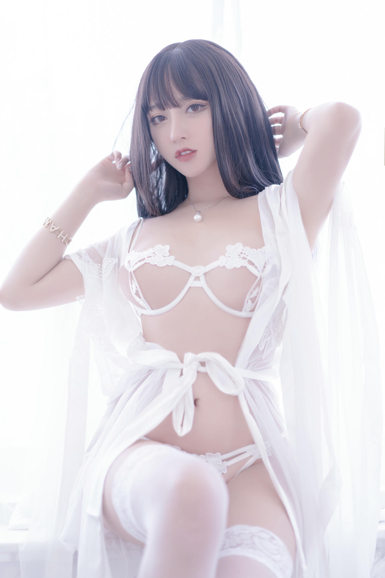 过期米线线喵 NO.091 镂空内衣 [65P-83MB]_第1集