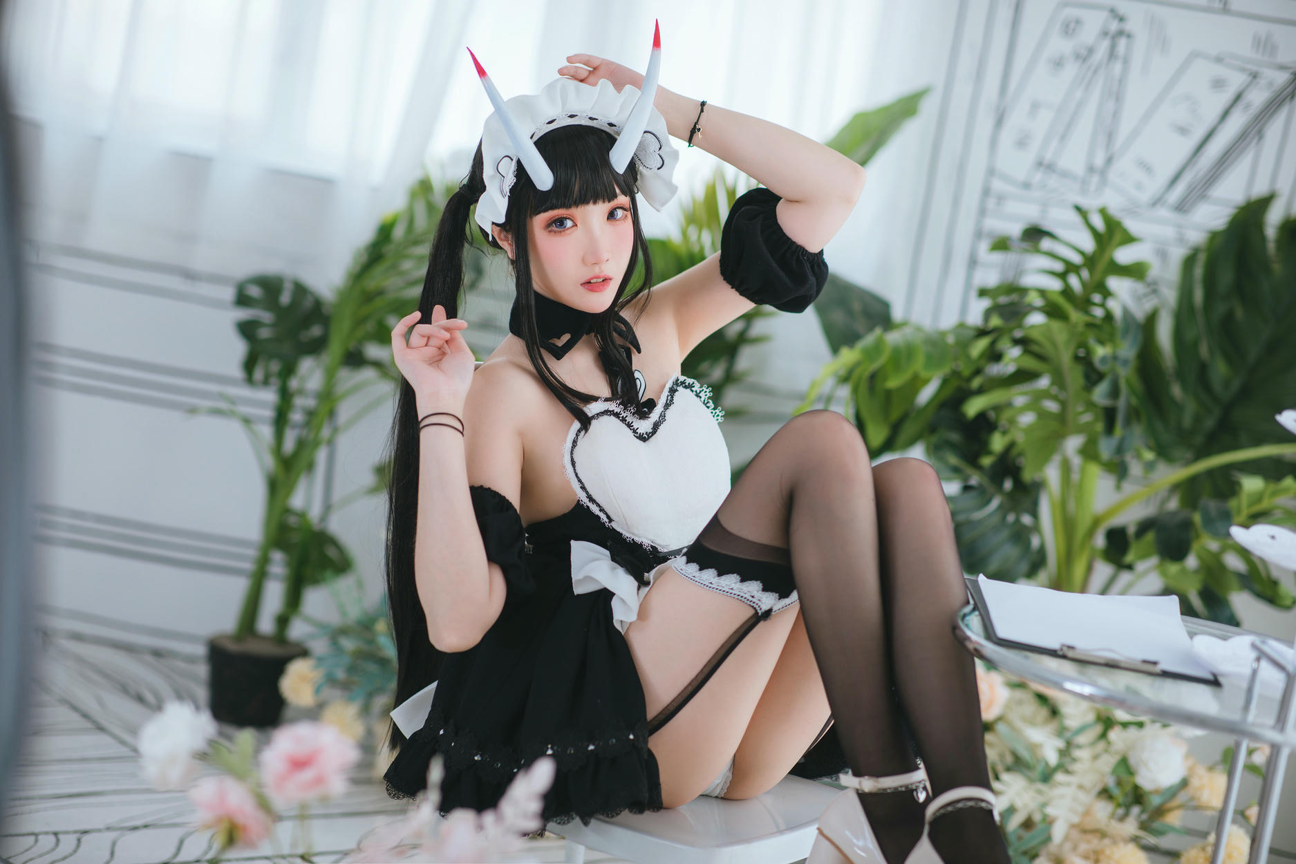 瓜希酱 NO.047 能代女仆 [22P96M]_第1集
