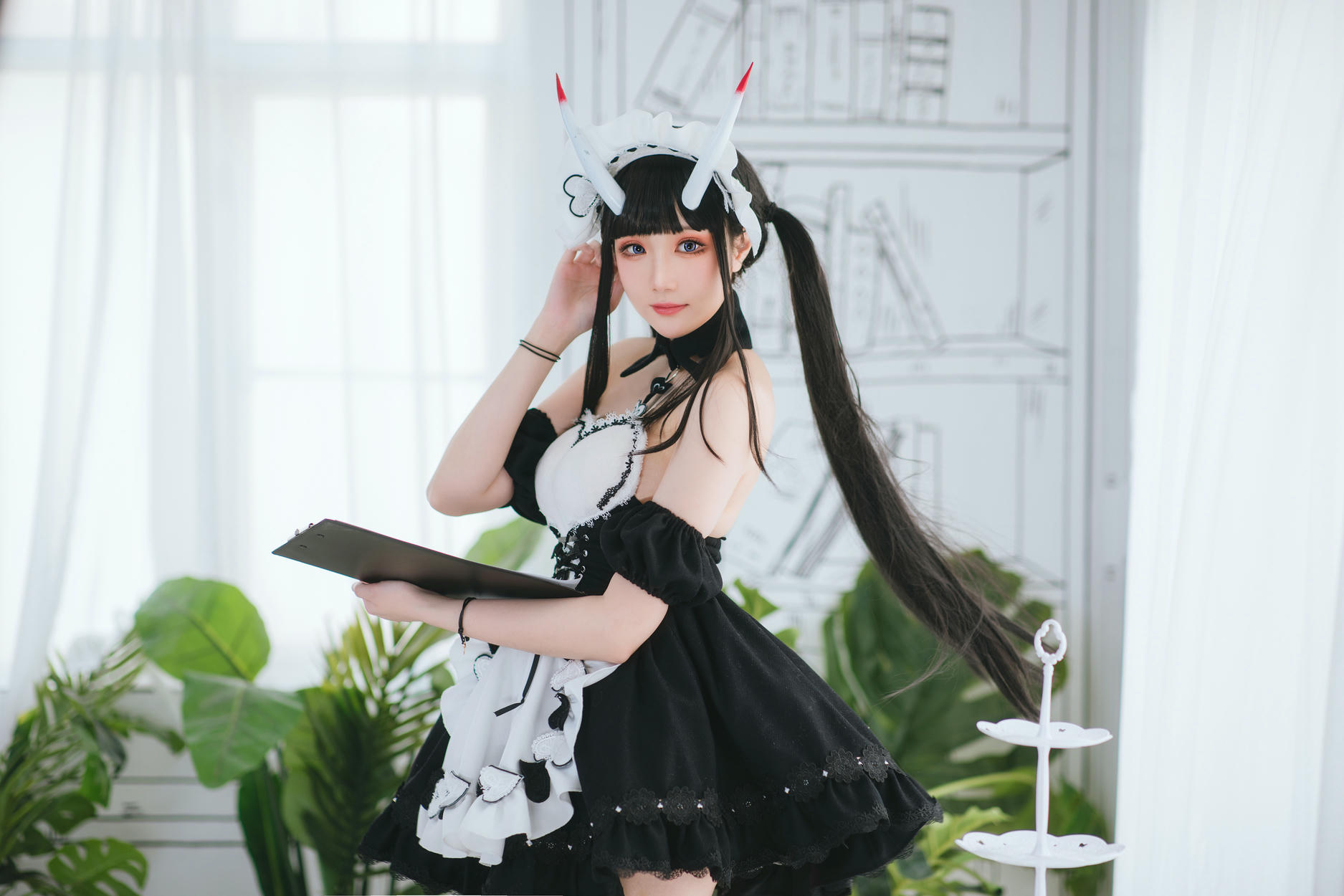 瓜希酱 NO.047 能代女仆 [22P96M]_第1集