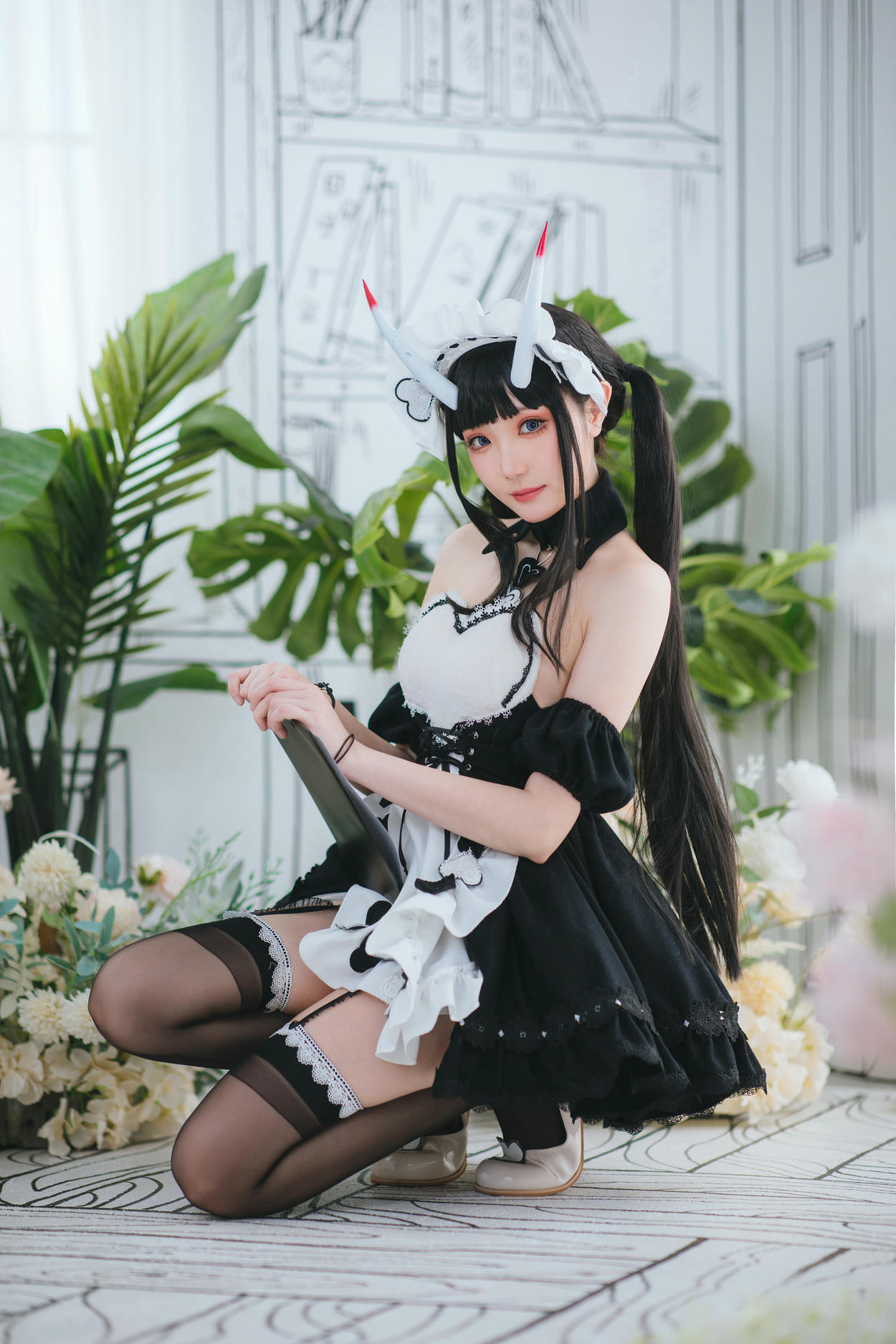 瓜希酱 NO.047 能代女仆 [22P96M]_第1集