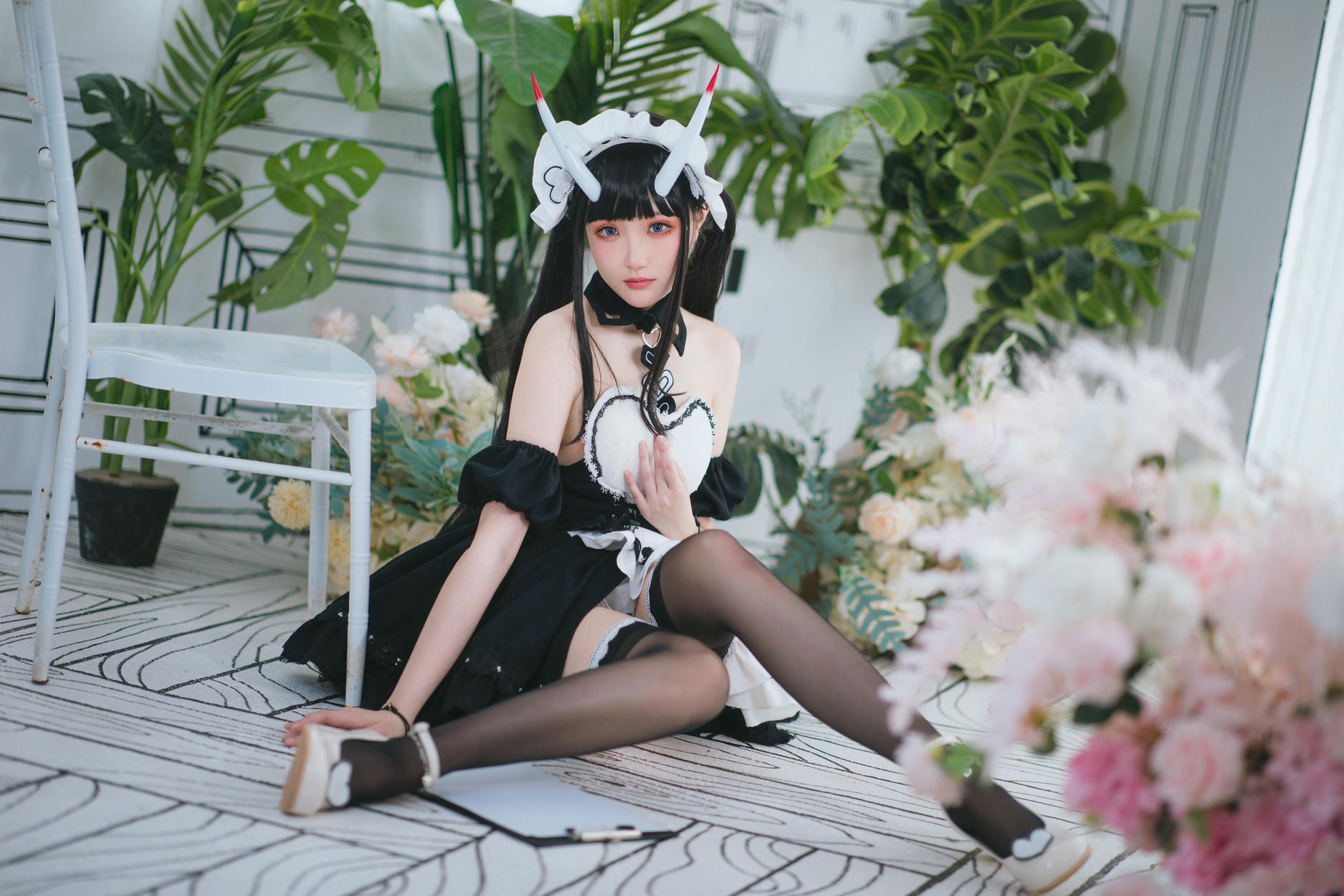 瓜希酱 NO.047 能代女仆 [22P96M]_第1集