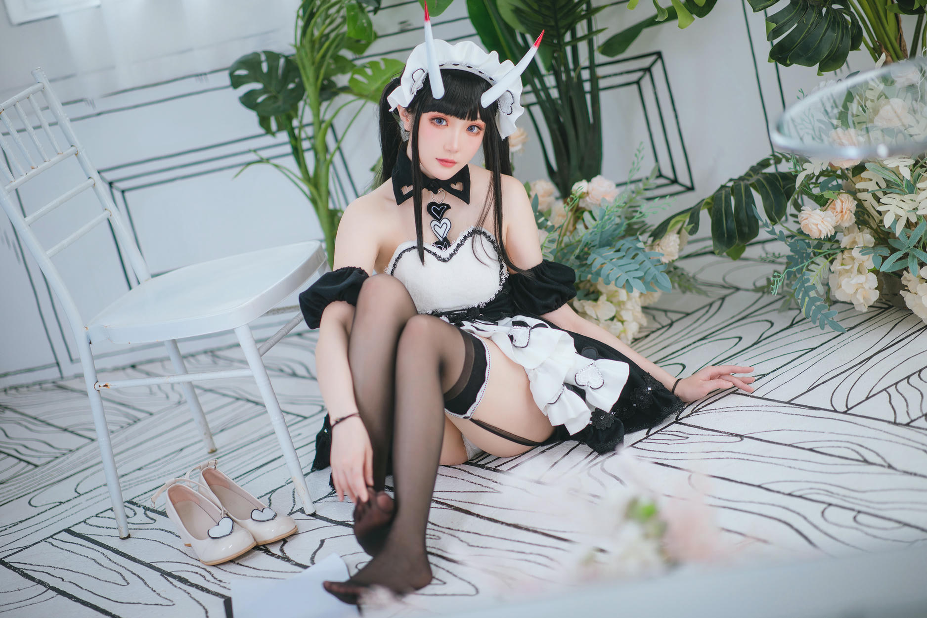 瓜希酱 NO.047 能代女仆 [22P96M]_第1集
