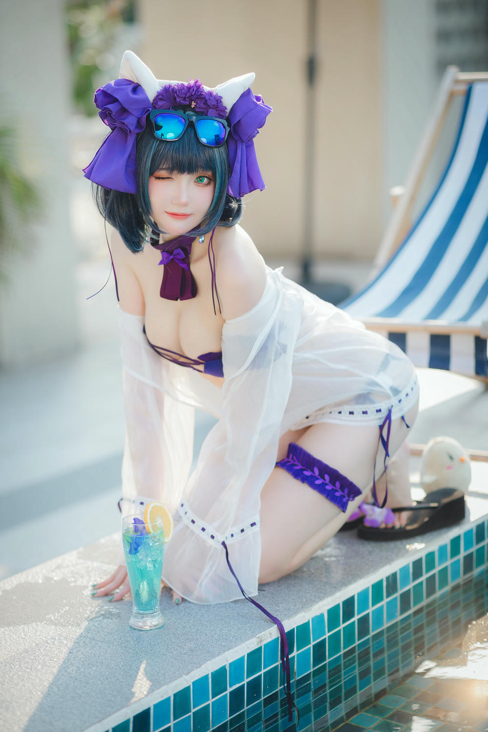 瓜希酱 NO.074 柴郡泳装 [32P-102MB]_第1集