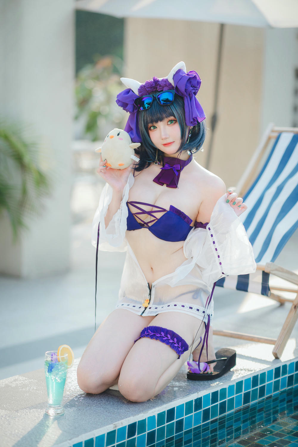 瓜希酱 NO.074 柴郡泳装 [32P-102MB]_第1集