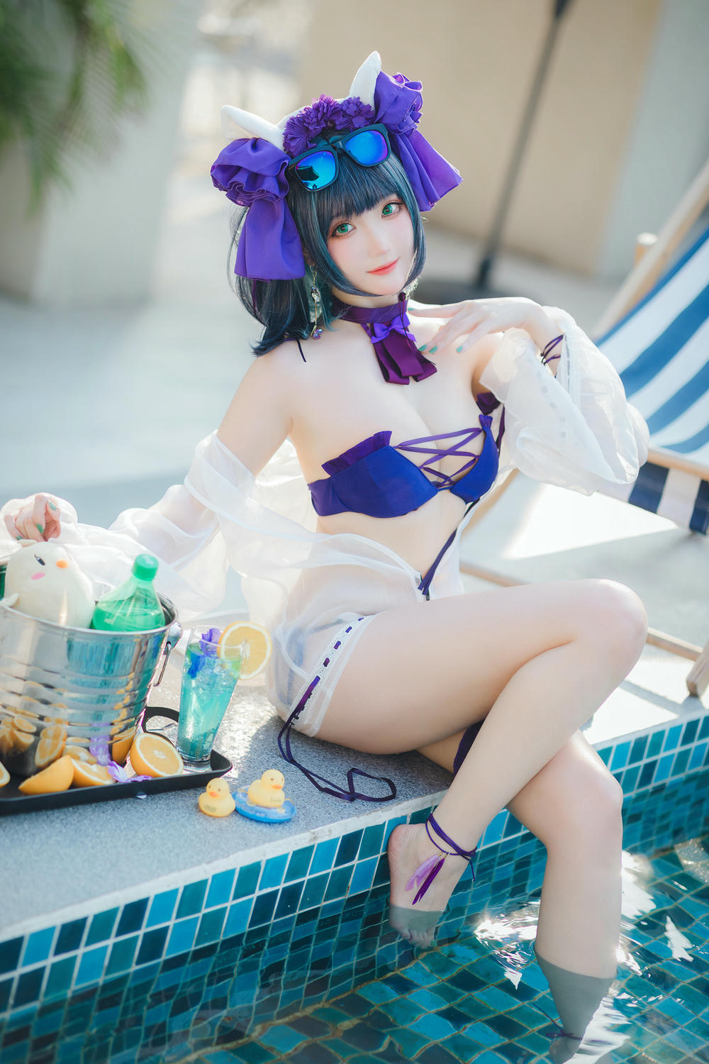 瓜希酱 NO.074 柴郡泳装 [32P-102MB]_第1集