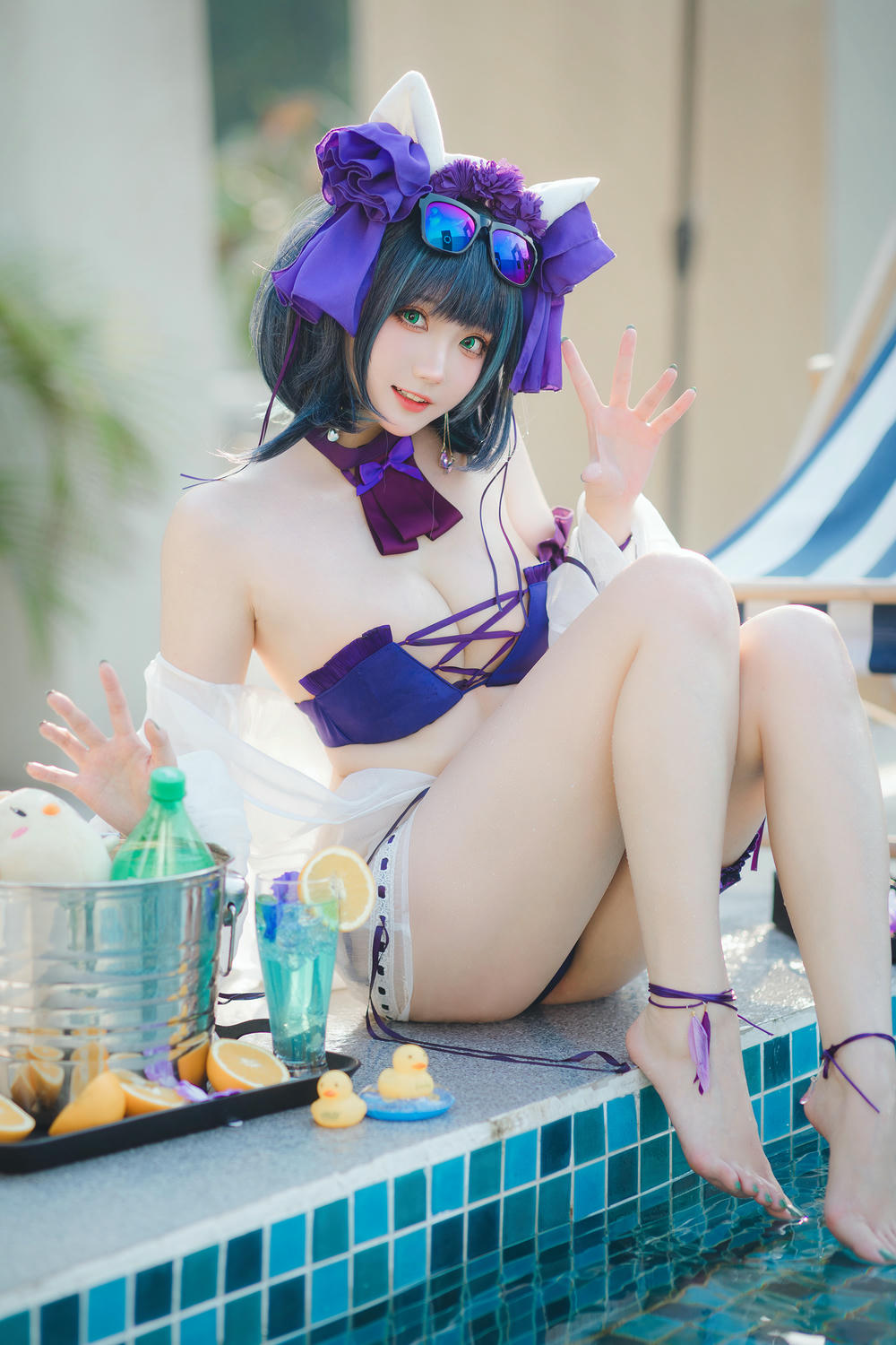 瓜希酱 NO.074 柴郡泳装 [32P-102MB]_第1集