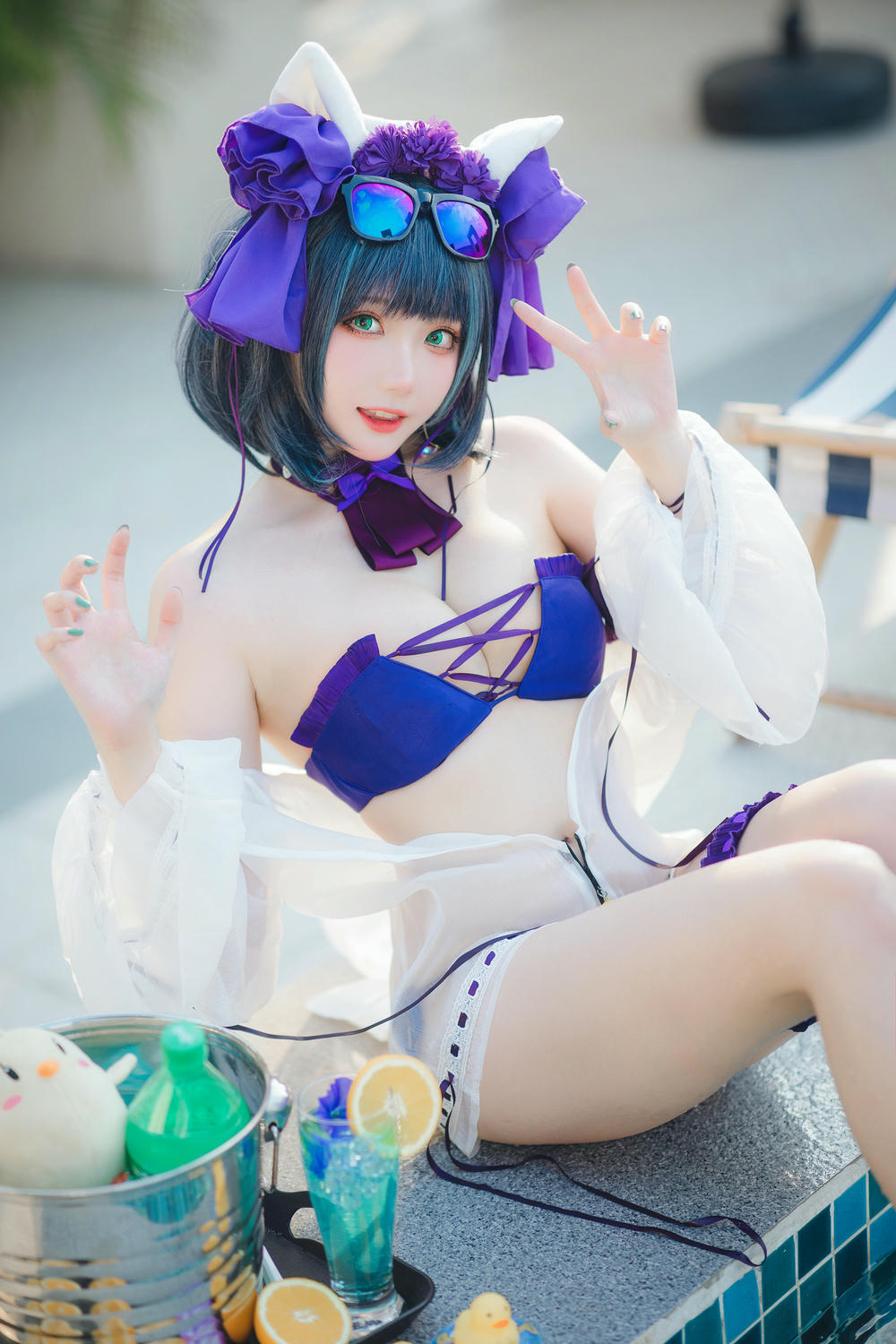 瓜希酱 NO.074 柴郡泳装 [32P-102MB]_第1集