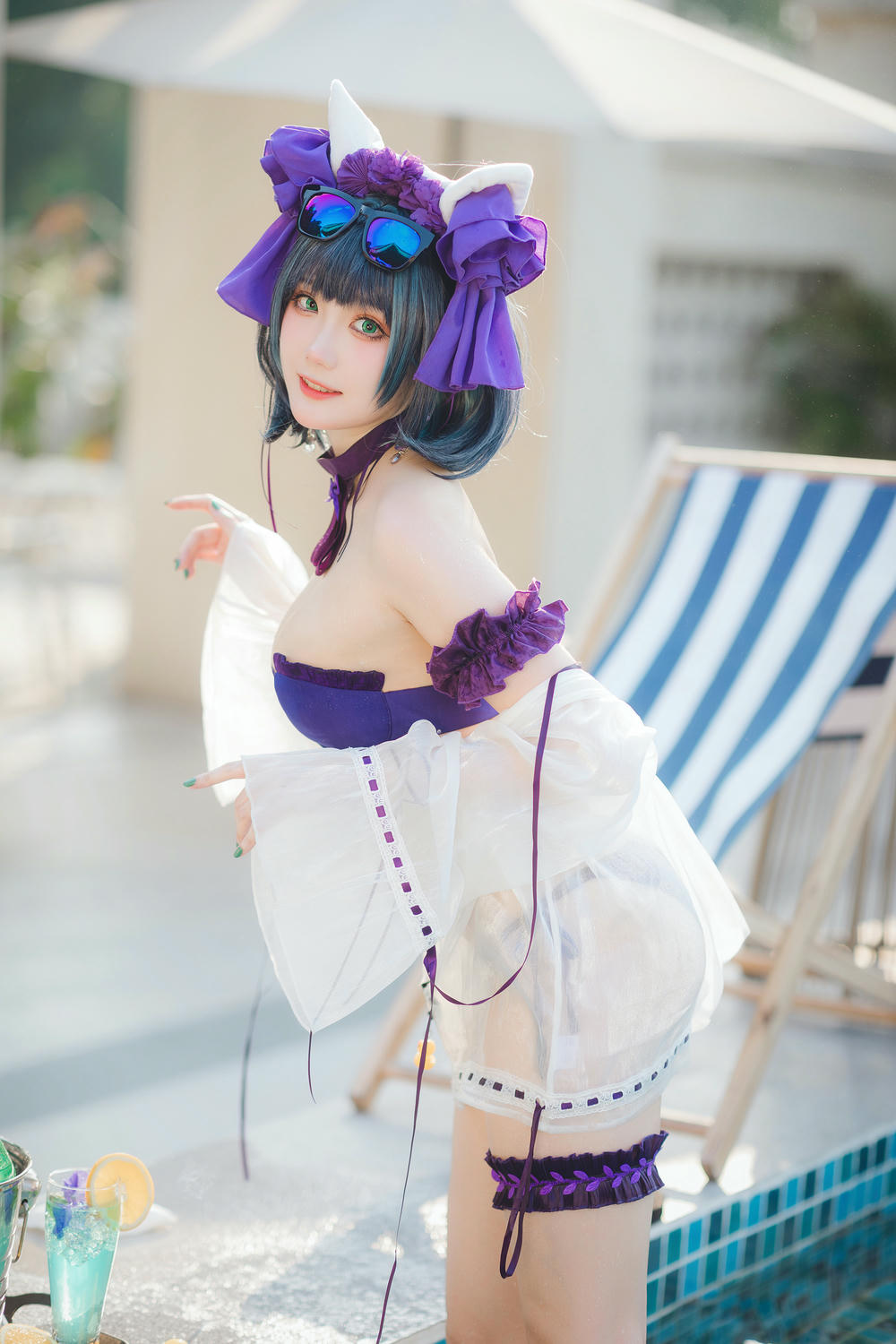 瓜希酱 NO.074 柴郡泳装 [32P-102MB]_第1集
