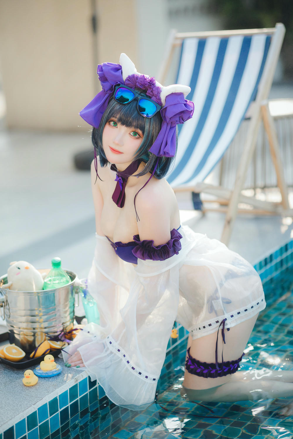 瓜希酱 NO.074 柴郡泳装 [32P-102MB]_第1集