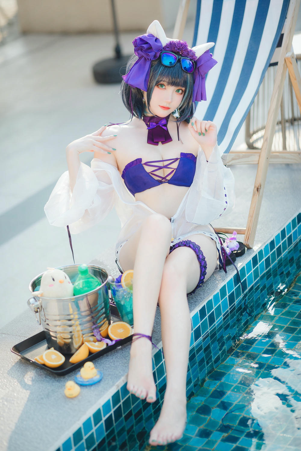 瓜希酱 NO.074 柴郡泳装 [32P-102MB]_第1集