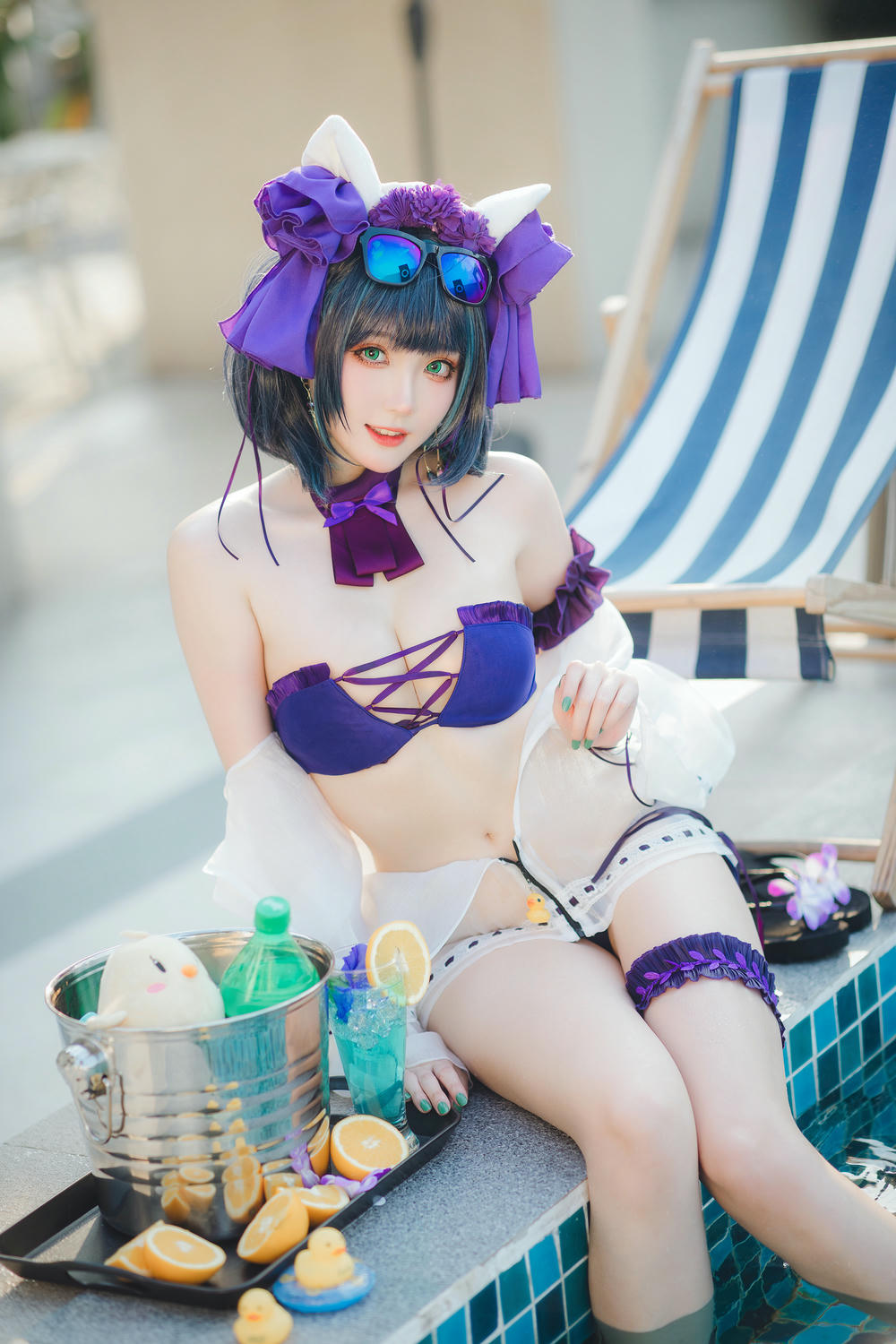 瓜希酱 NO.074 柴郡泳装 [32P-102MB]_第1集