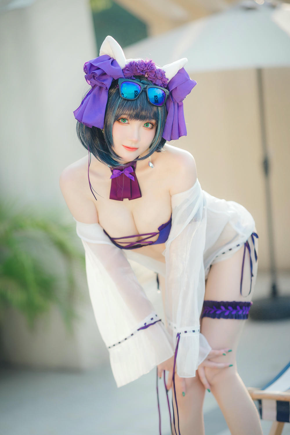 瓜希酱 NO.074 柴郡泳装 [32P-102MB]_第2集