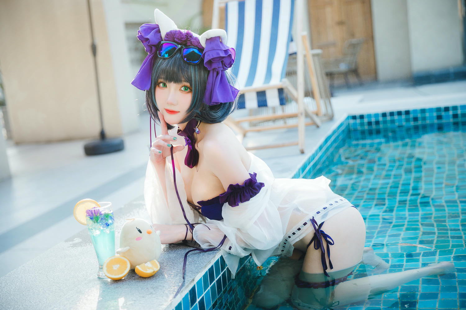 瓜希酱 NO.074 柴郡泳装 [32P-102MB]_第2集