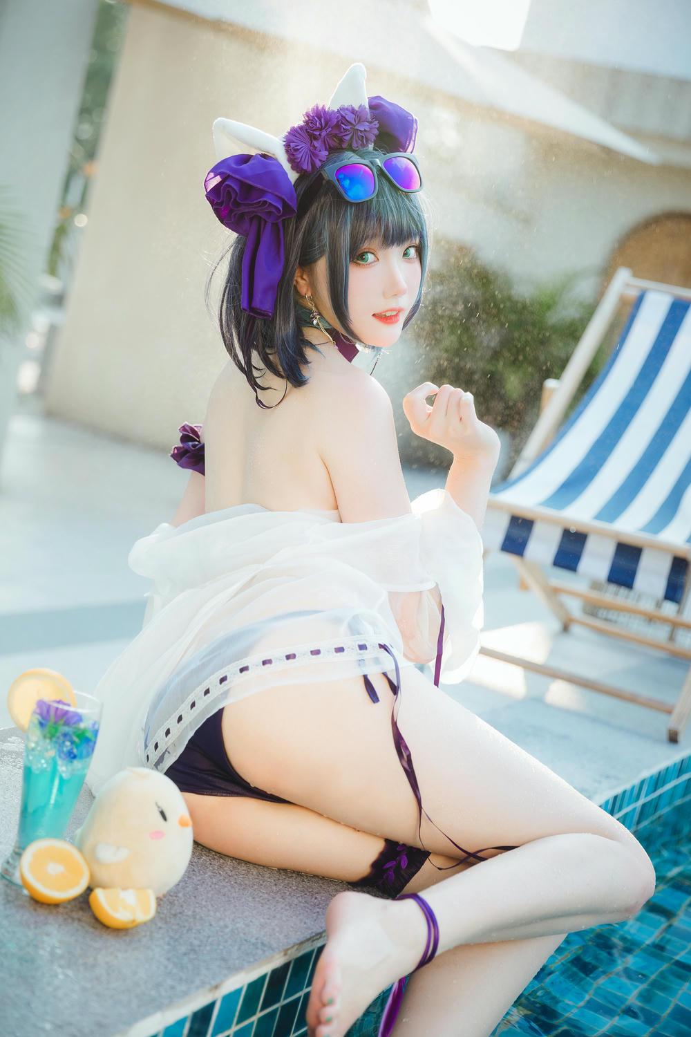 瓜希酱 NO.074 柴郡泳装 [32P-102MB]_第2集