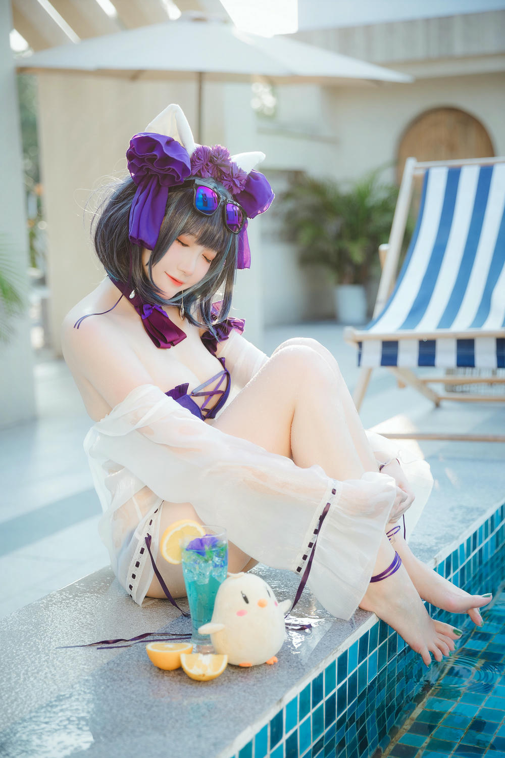 瓜希酱 NO.074 柴郡泳装 [32P-102MB]_第2集