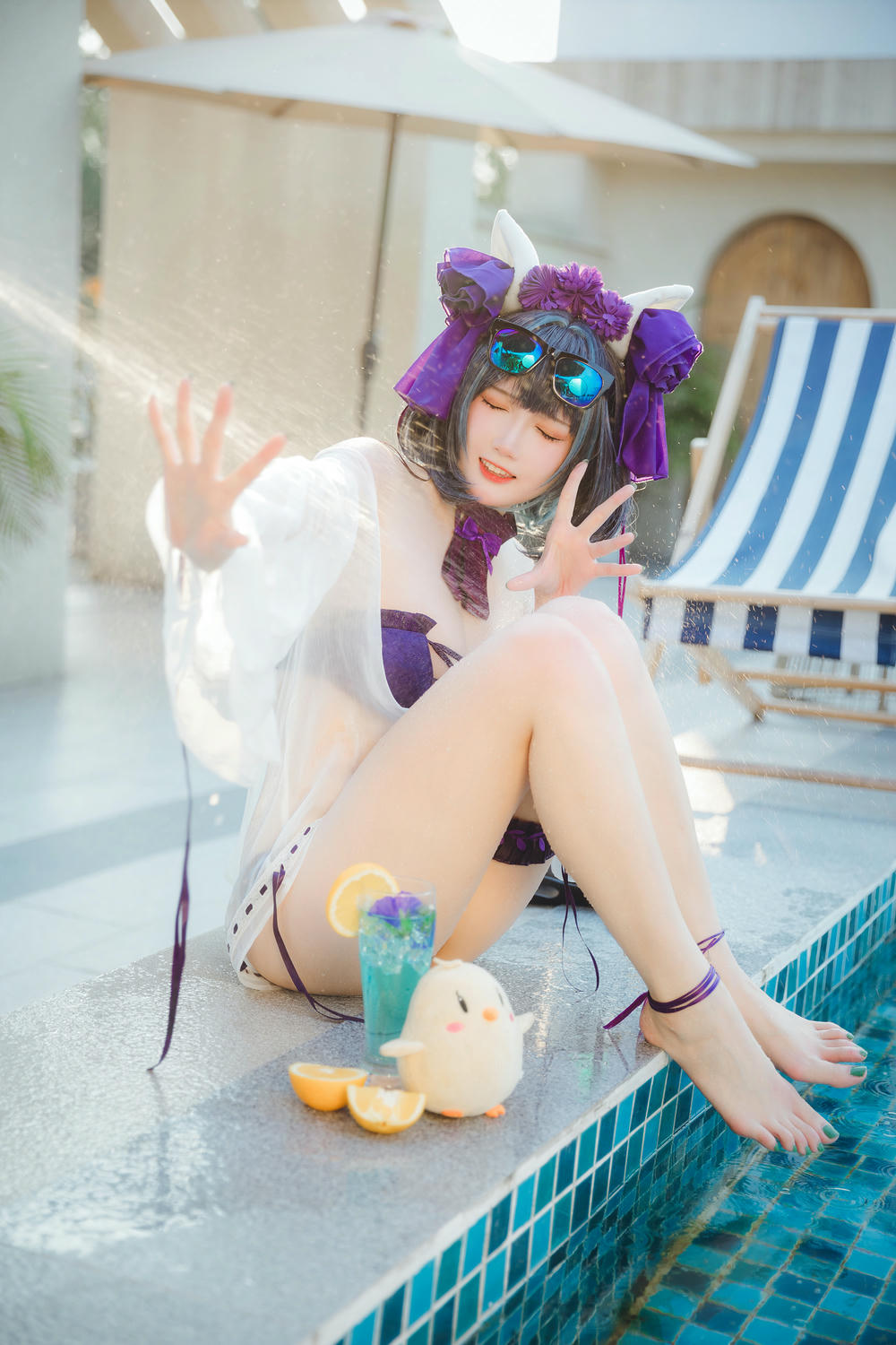 瓜希酱 NO.074 柴郡泳装 [32P-102MB]_第2集