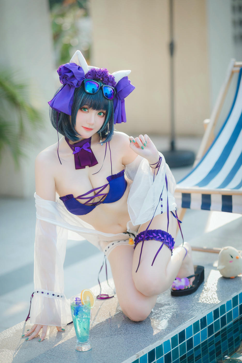 瓜希酱 NO.074 柴郡泳装 [32P-102MB]_第1集